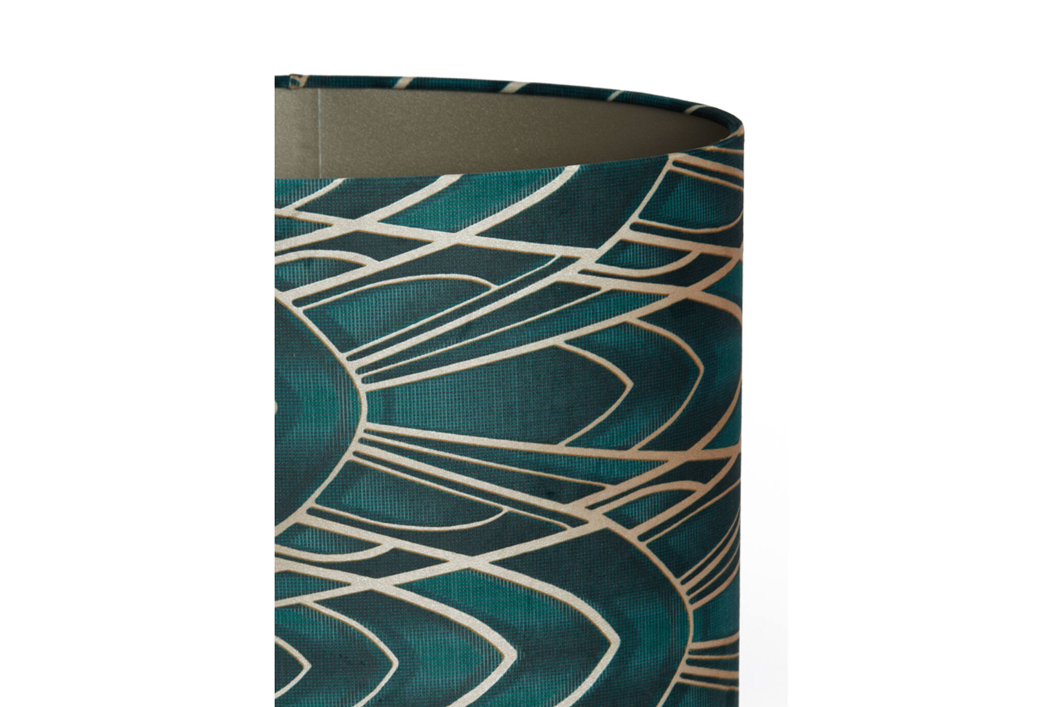 Lampenschirm Zylinder TIARA von Light & Living oval 38x17,5x28 cm Grün