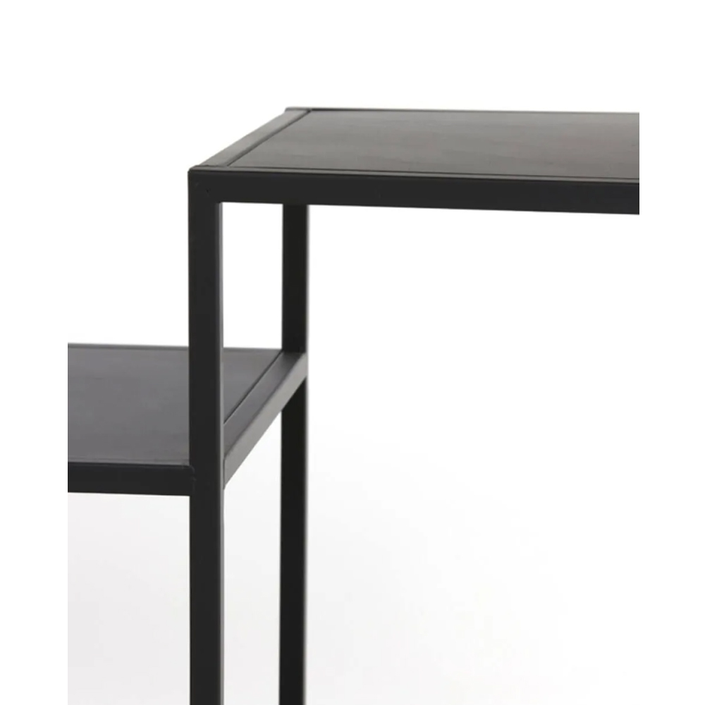 Konsolentisch YVANA von Light & Living 141x37x81 cm Regal Matt Schwarz Konsolentisch YVANA von Light & Living 141x37x81 cm Regal Matt Schwarz