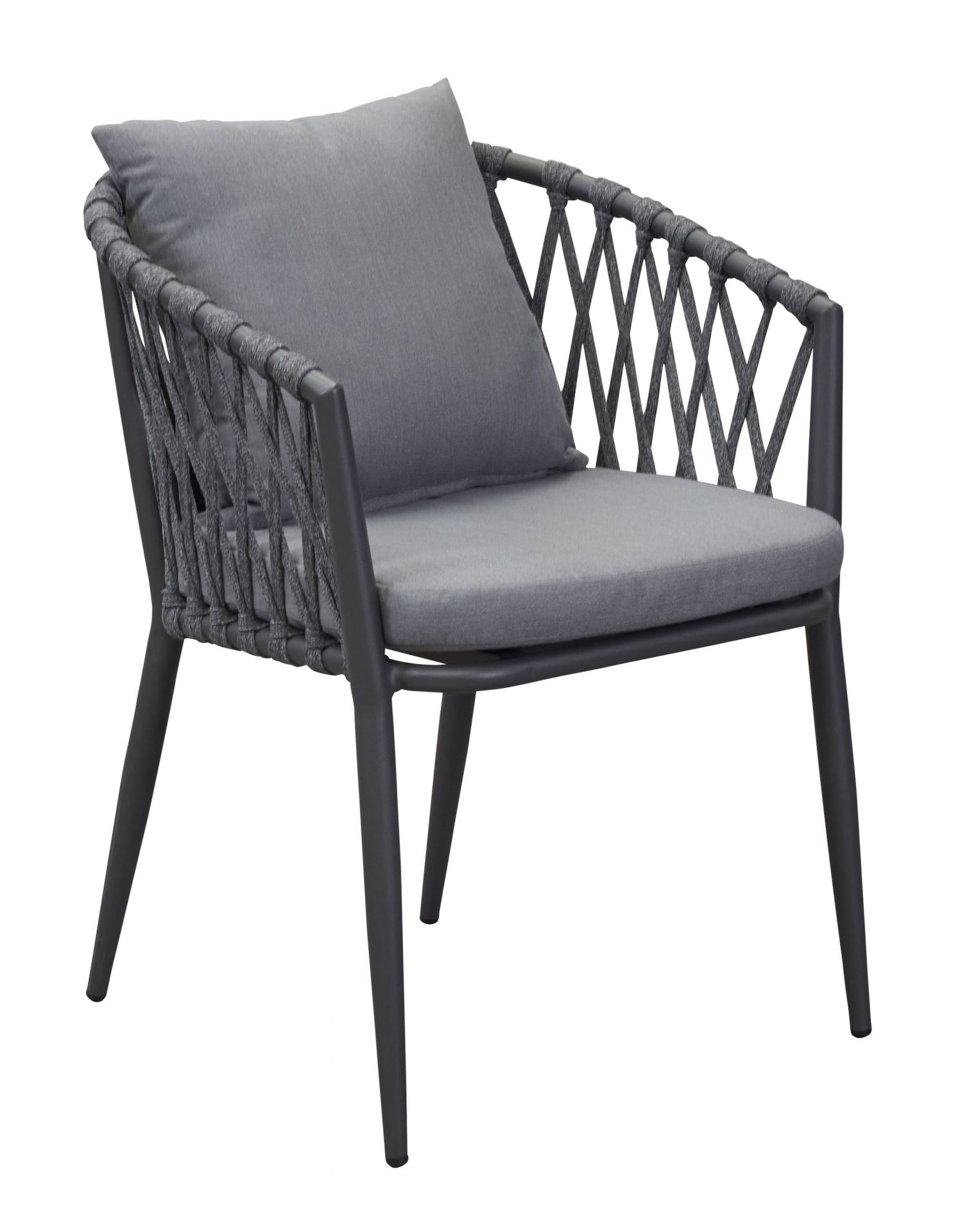 Stapelstuhl Gartenstuhl Armlehnenstuhl Vienna Rope anthrazit Stapelstuhl Gartenstuhl Armlehnenstuhl Vienna Rope anthrazit