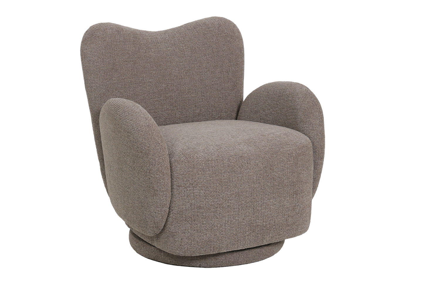 Drehsessel Verona Polstersessel Loungesessel Webstoff Beige