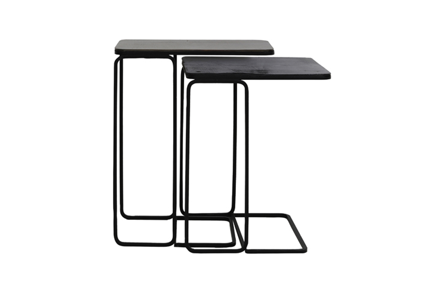 Beistelltisch Säule LAJA von Light & Living 2er Set Antik Bronze-Schwarz