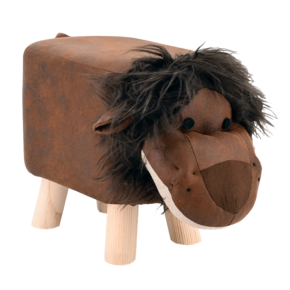 Tierhocker Stoff Holzbeine Deko Hocker Kinderhocker Kinder Löwe Tierhocker Stoff Holzbeine Deko Hocker Kinderhocker Kinder Löwe