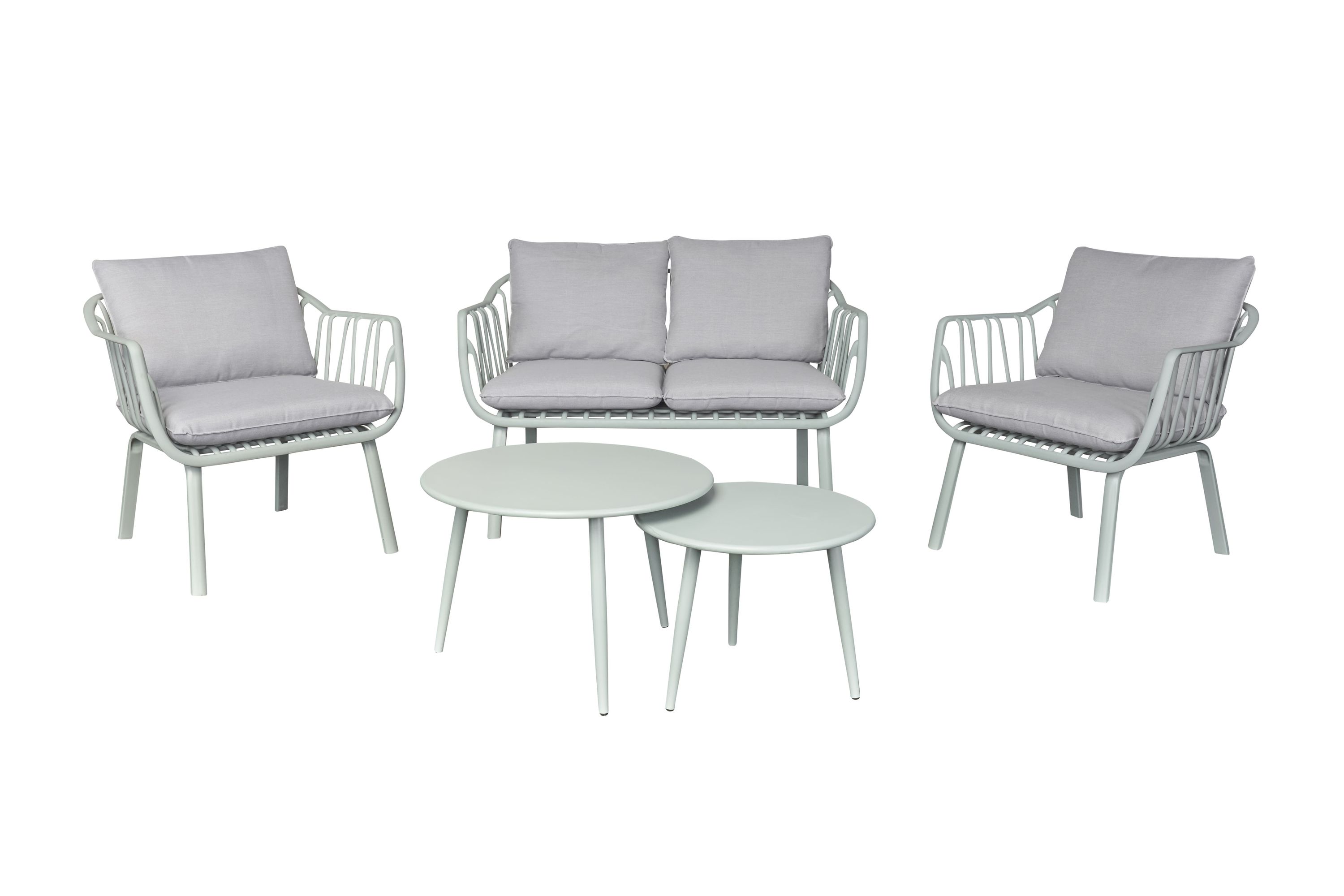 Lounge Set 4tlg. Moroni Loungemöbel Sitzgruppe Gartenlounge Loungeecke Grün Lounge Set 4tlg. Moroni Loungemöbel Sitzgruppe Gartenlounge Loungeecke Grün