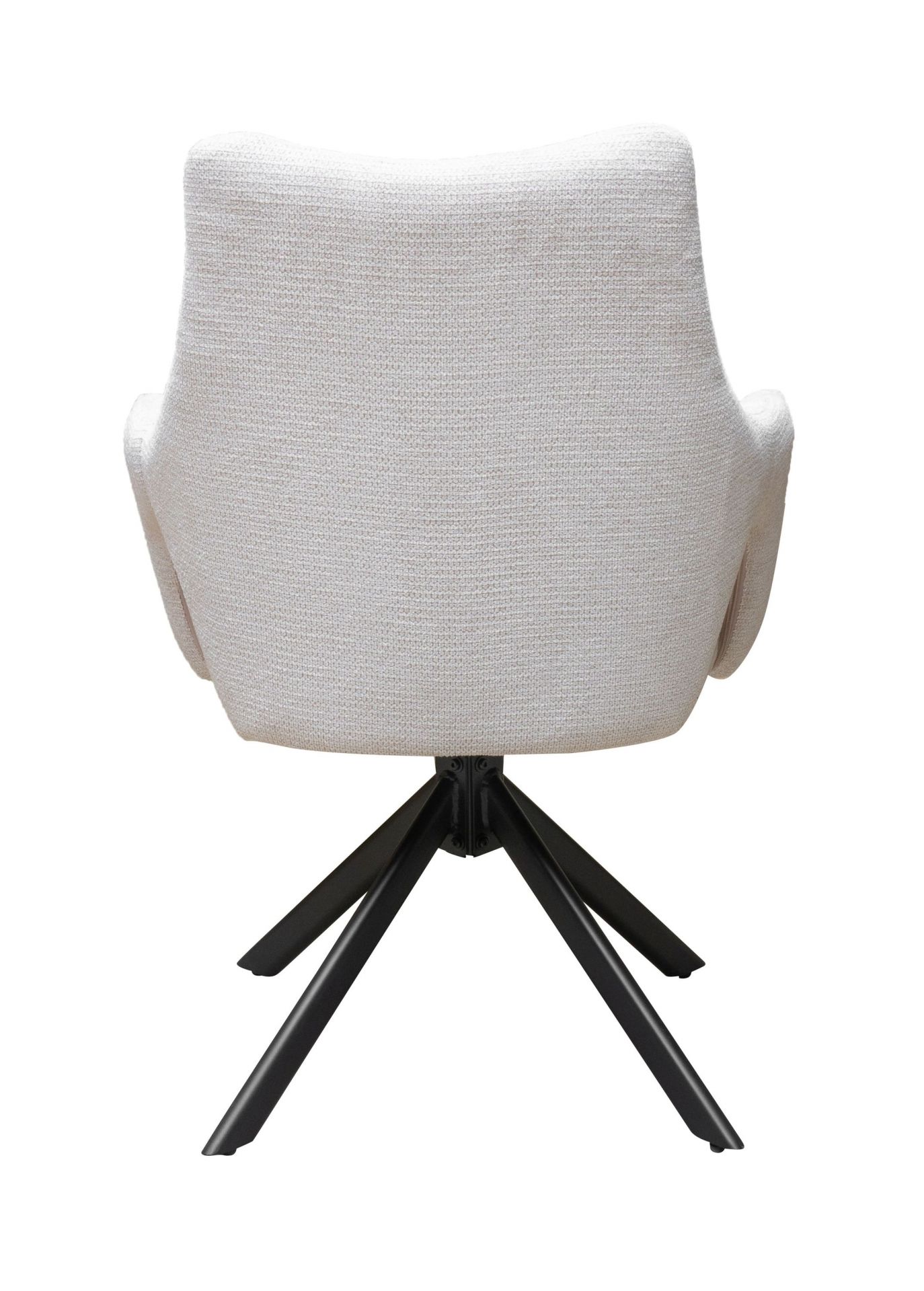 Esszimmerstuhl Merlin Drehstuhl Webstoff Creme Polsterstuhl Armlehnstuhl Sessel