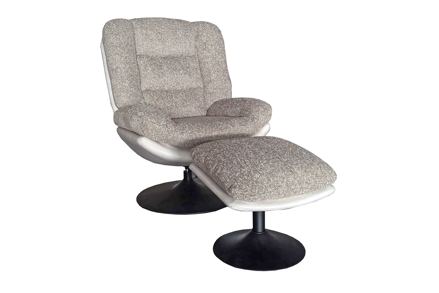 264202MW-drehsessel-palermo-loungesessel-webstoff-beige_1.jpg Relaxsessel mit Hocker Palermo Drehsessel Loungesessel Webstoff Beige