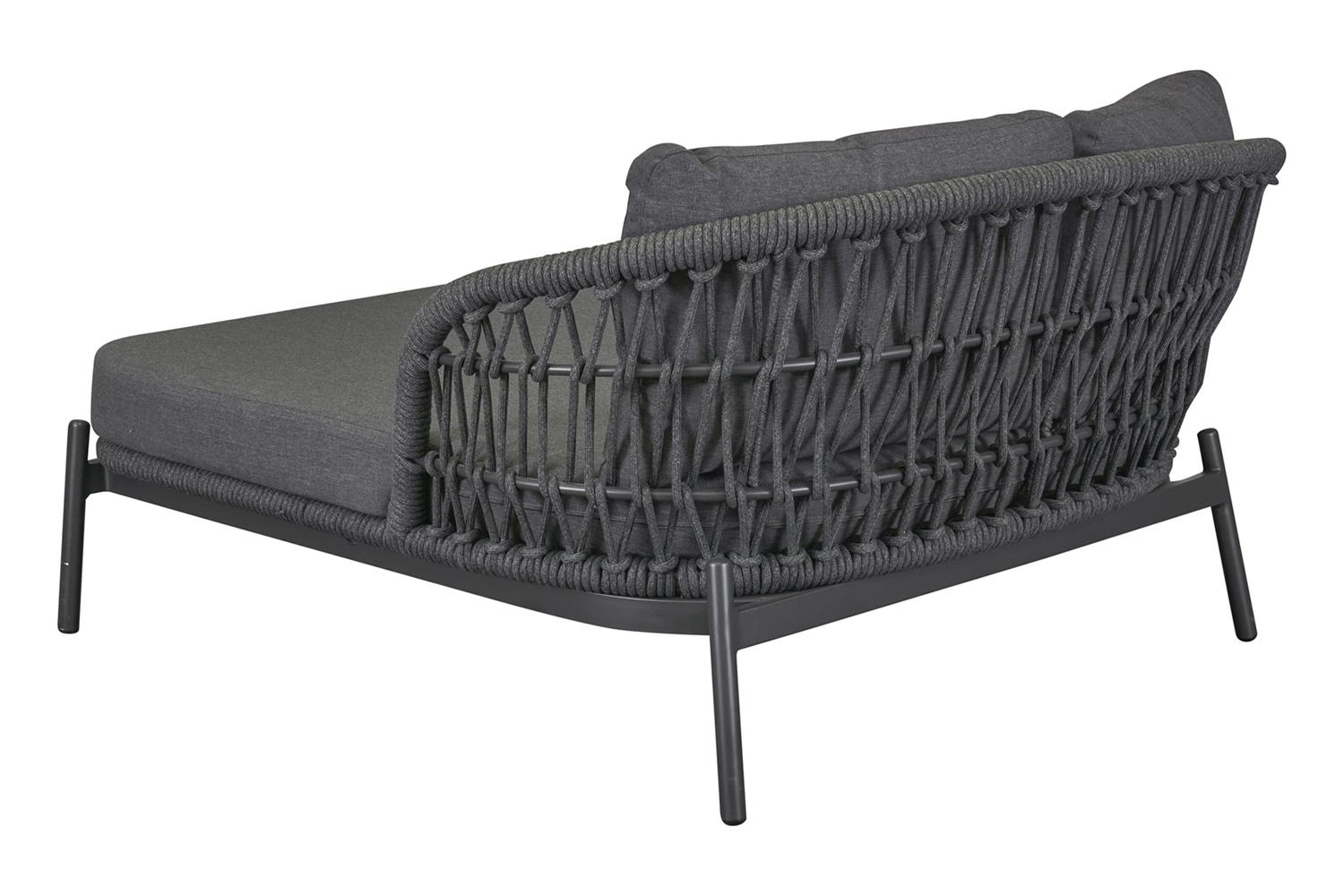 Doppelliege Balu Gartenliege Sonnenliege Daybed Rope Anthrazit Doppelliege Balu Gartenliege Sonnenliege Daybed Rope Anthrazit