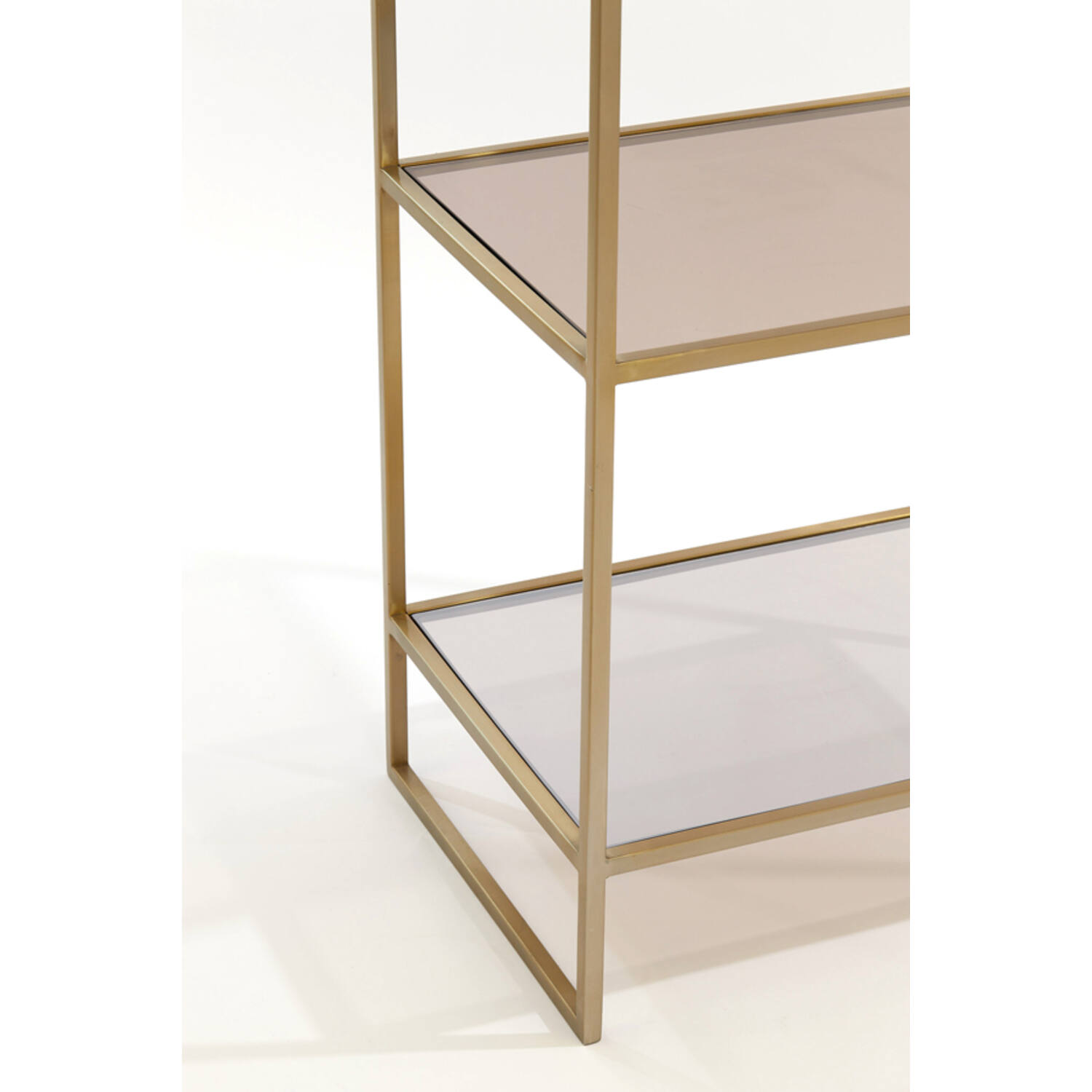Standregal MARIKI von Light & Living Schrank offen braunes Glas-Hellgold 55x40x180 cm Standregal MARIKI von Light & Living 55x40x180 cm Schrank offen braunes Glas-Hellgold