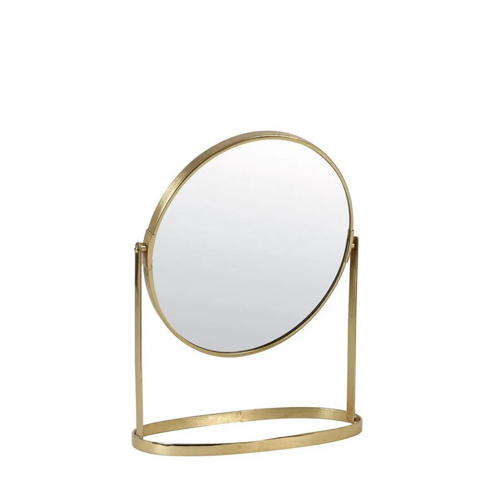 Schminkspiegel Nibia von Light & Living Tischspiegel Spiegel Gold