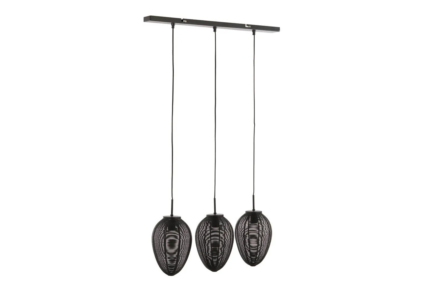 Deckenleuchte Hängeleuchte YAELLE von Light & Living 80x20x33 cm Schwarz Metall