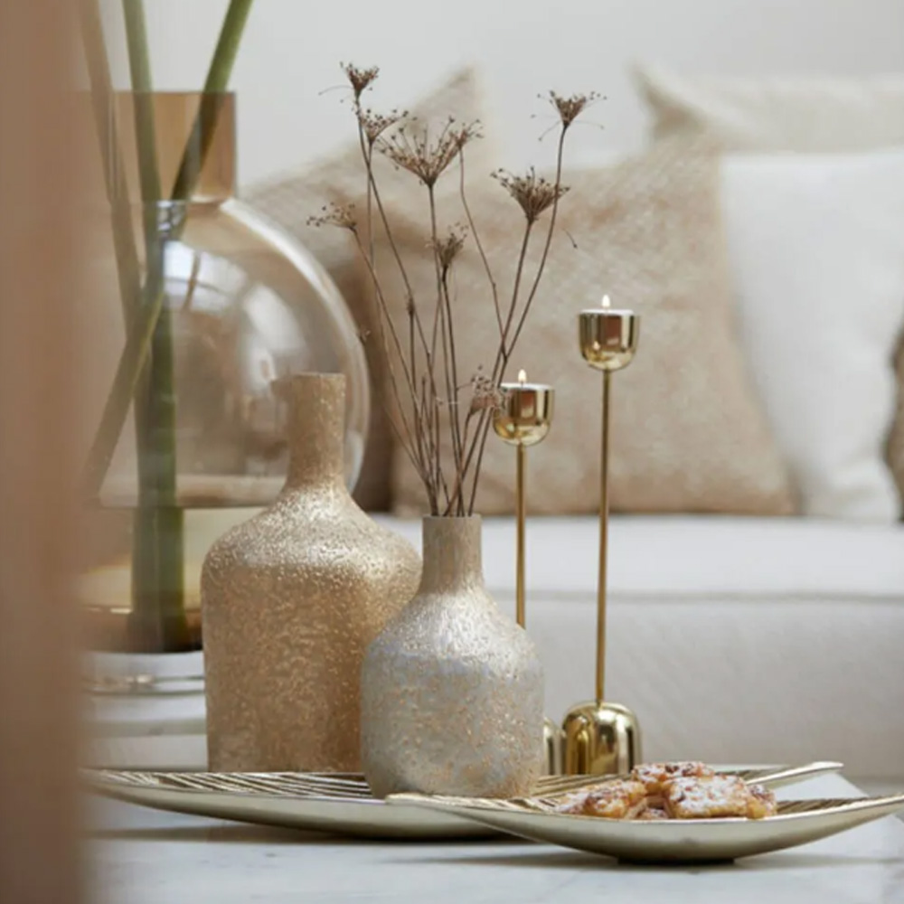 Kerzenständer KANDY von Light & Living Kerzenhalter Ø6,5x35,5 cm Metall Gold Kerzenständer KANDY von Light & Living Kerzenhalter Ø6,5x35,5 cm Metall Gold