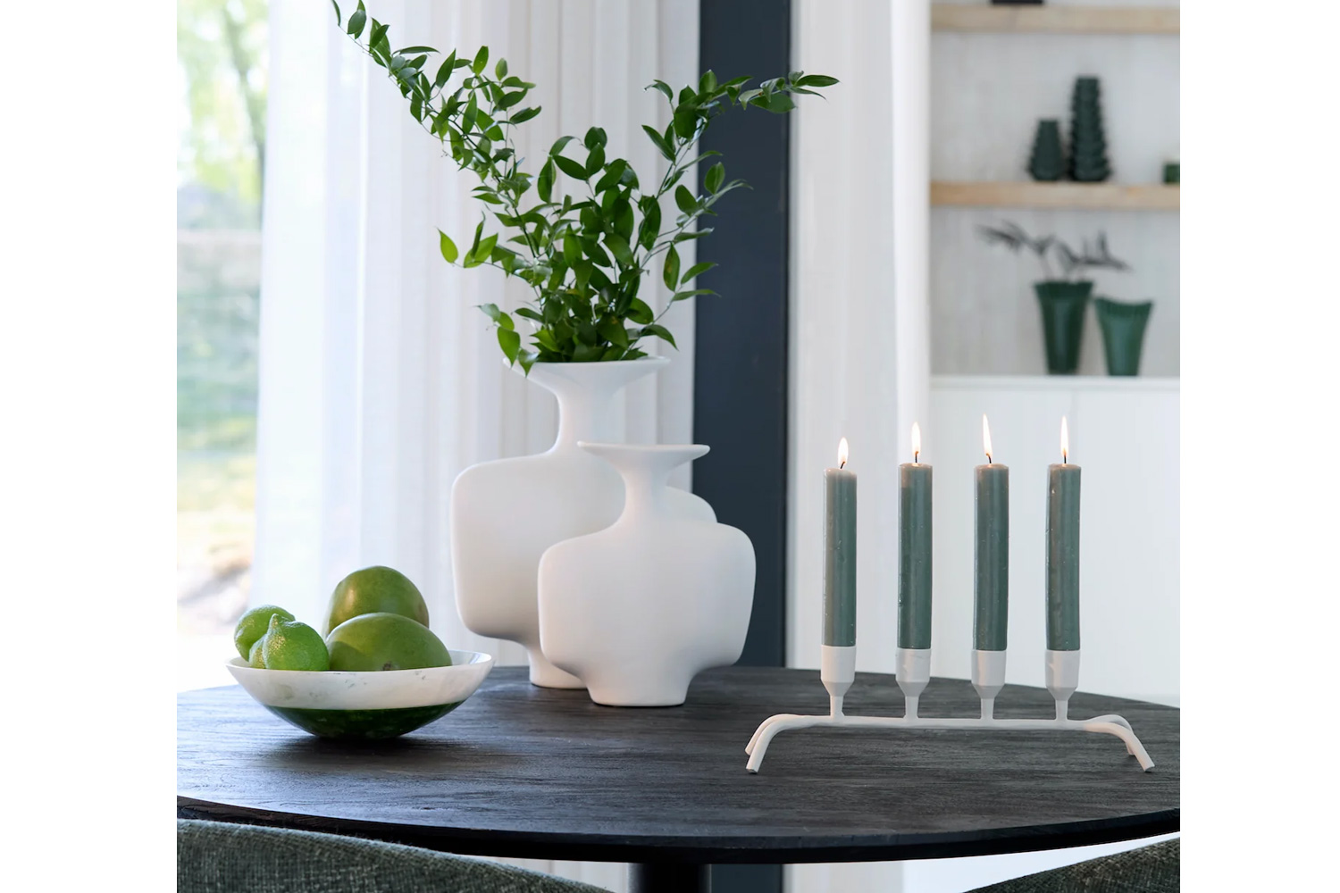 6354173-schale-binanga-light-living-gruen-weiss_4.jpg Dekoschale Schale BINANGA von Light & Living Ø26x7,5 cm Kunststoff Weiß-Grün