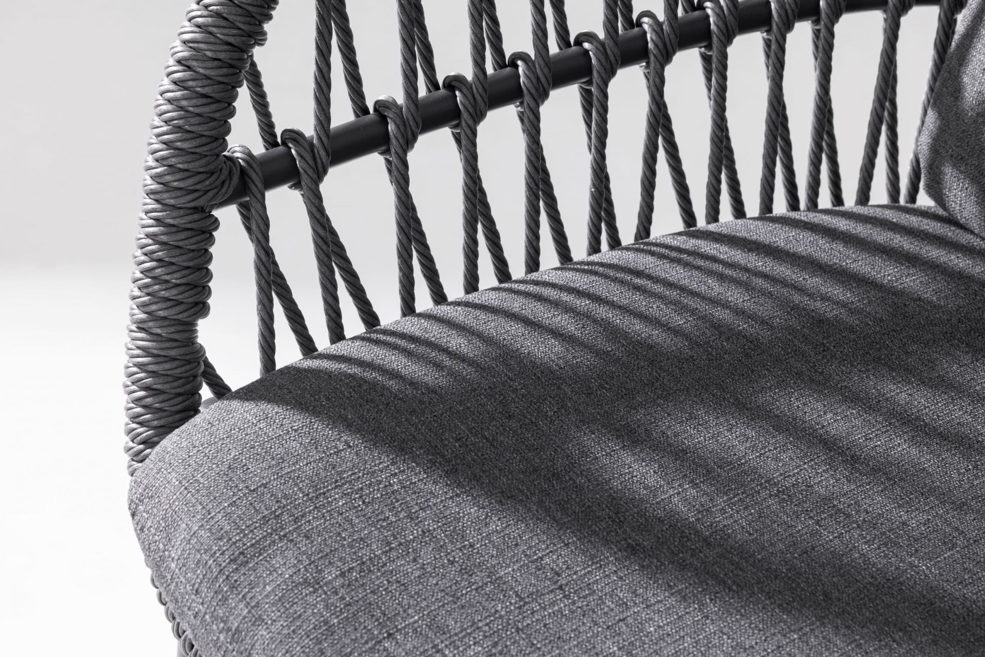 Barstuhl Balu Gartenstuhl mit Sitz-und Rückenkissen anthrazit Aluminium/Rope Barstuhl Balu Gartenstuhl mit Sitz-und Rückenkissen anthrazit Aluminium/Rope