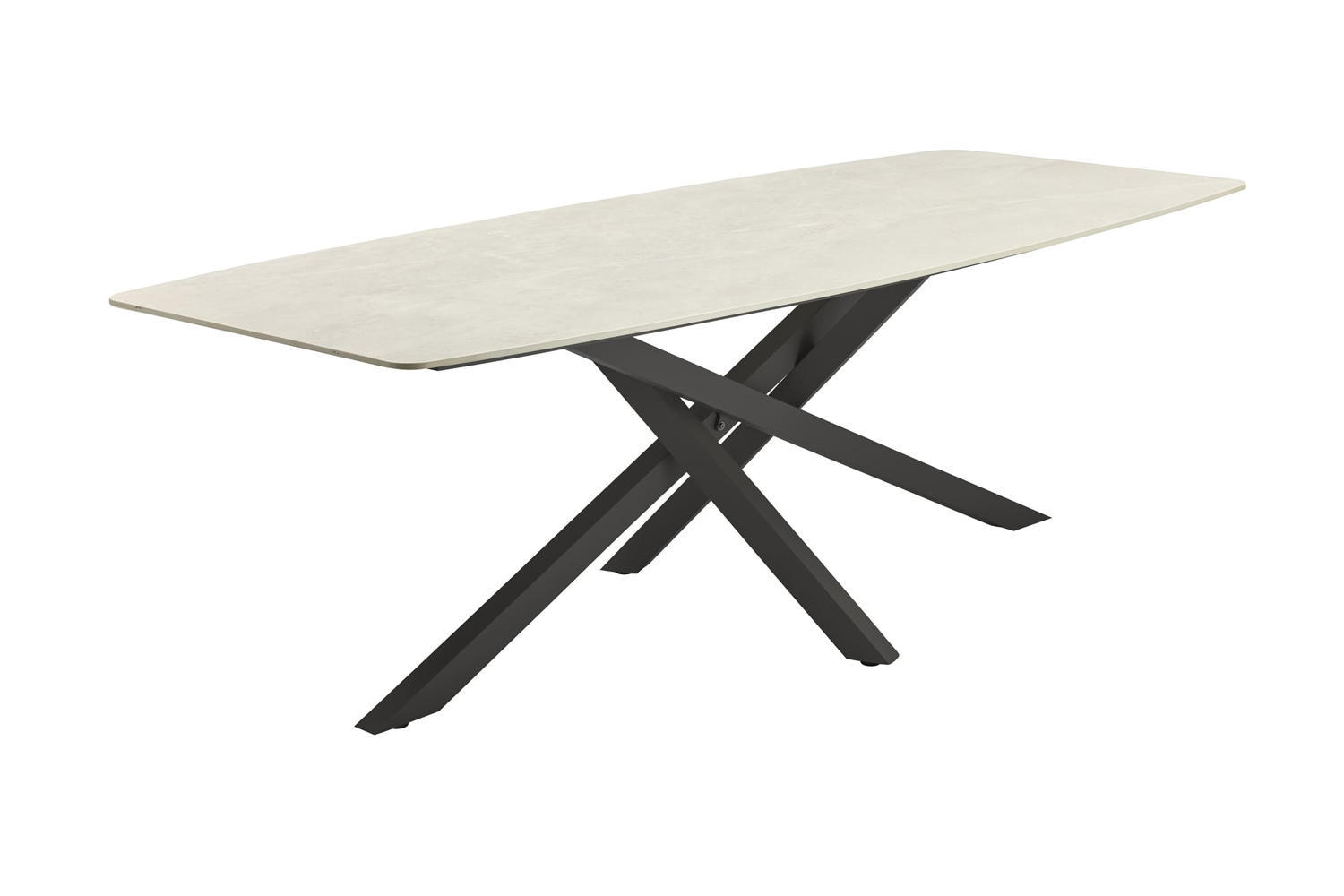 Gartentisch Concord Esstisch Terrassentisch 200x100x75cm sintered stone Anthrazit-Beige Gartentisch Concord Esstisch Terrassentisch 200x100x75cm sintered stone Anthrazit-Beige