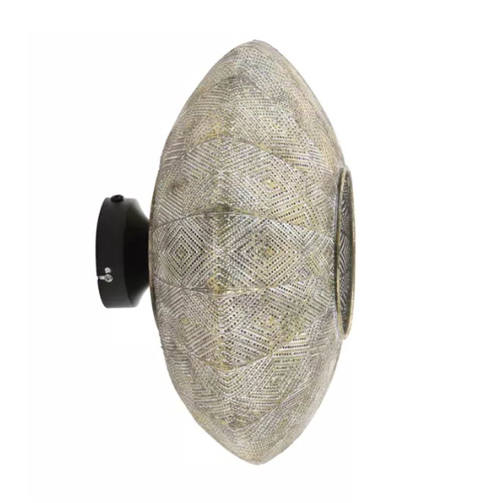 Wandleuchte LAVELLO von Light & Living Ø37,5x22 cm Lampe Gold-Weiß-Schwarz