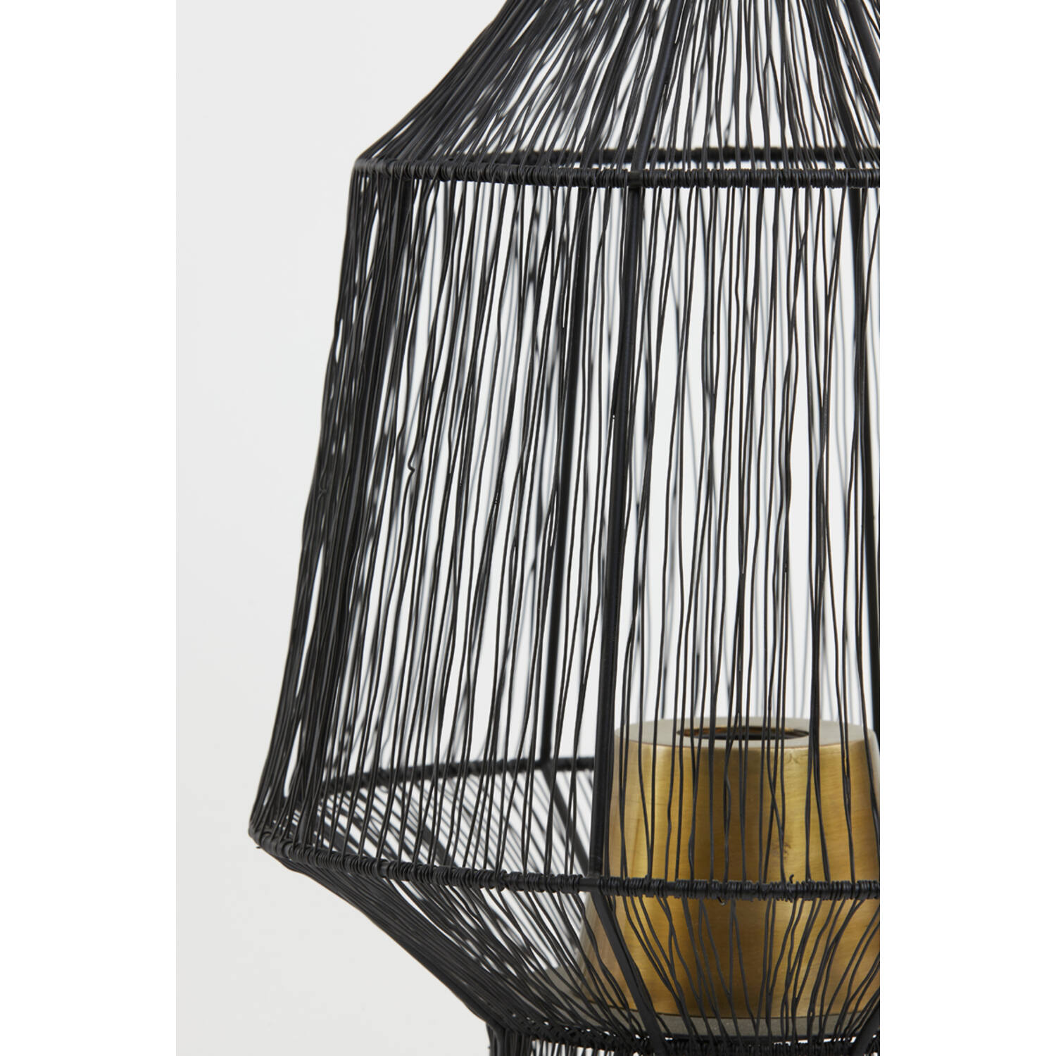 Tischleuchte Lampe VITORA von Light & Living Ø30x38 cm Matt Schwarz
