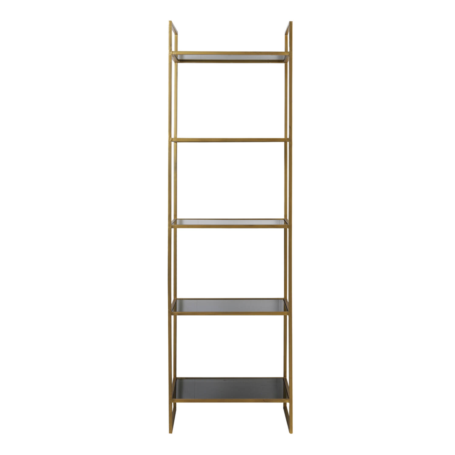 Standregal MARIKI von Light & Living 55x40x180 cm Schrank offen Rauchglas-Gold Standregal MARIKI von Light & Living 55x40x180 cm Schrank offen Rauchglas-Gold