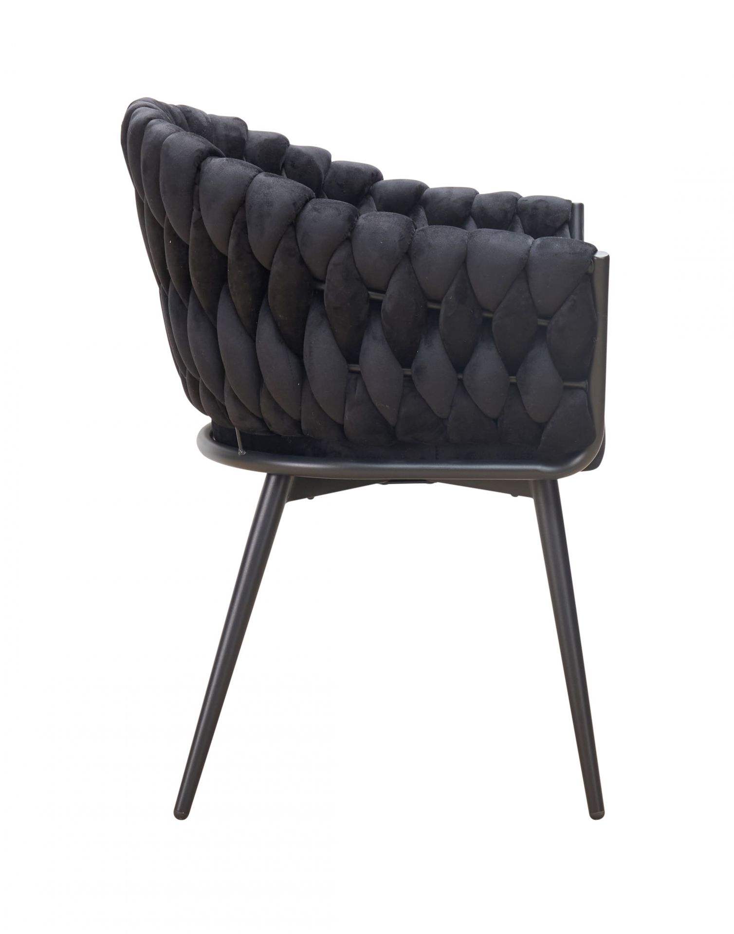 Esszimmerstuhl Georgia Flechtoptik Samt Schwarz Armlehnenstuhl Designerstuhl Esszimmerstuhl Georgia Flechtoptik Samt Schwarz Armlehnenstuhl Designerstuhl