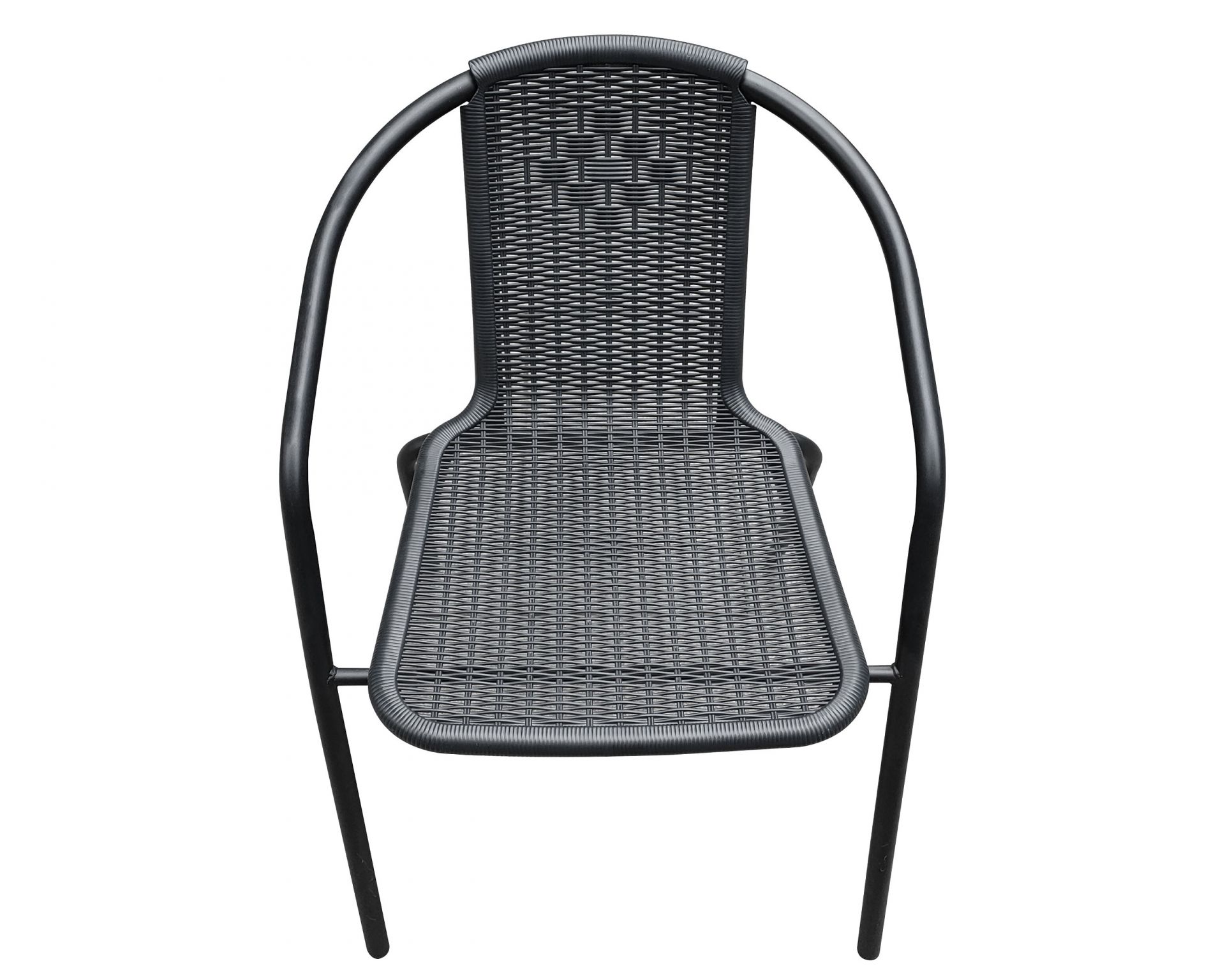 Stapelstuhl Ibiza Gartenstuhl Bistrostuhl Armlehnstuhl schwarz