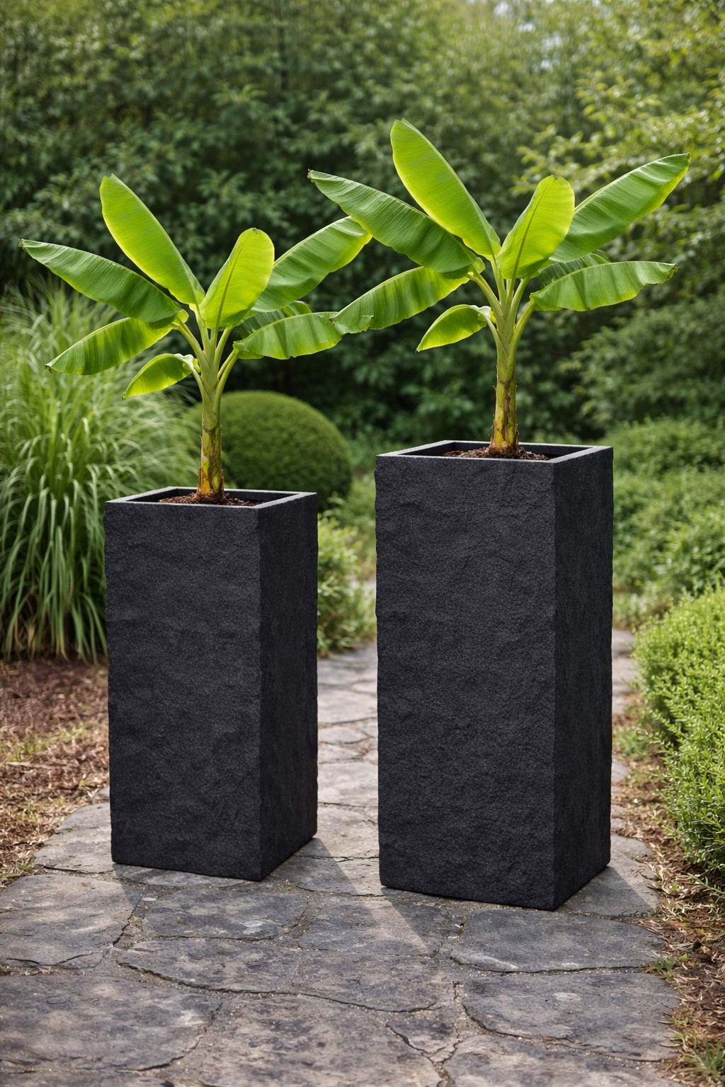 Pflanzgefäß The Rock Pflanzkasten Blumenkasten 36x72 cm Steinoptik Anthrazit Pflanzgefäß The Rock Pflanzkasten Blumenkasten 36x72 cm Steinoptik Anthrazit