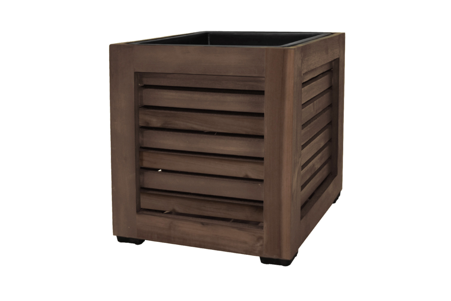 Pflanzgefäß Colorado 3 Pflanzkasten Blumenkasten mit Streben Akazienholz 28 x 28 cm Pflanzgefäß Colorado 3 Pflanzkasten Blumenkasten mit Streben Akazienholz 28 x 28 cm