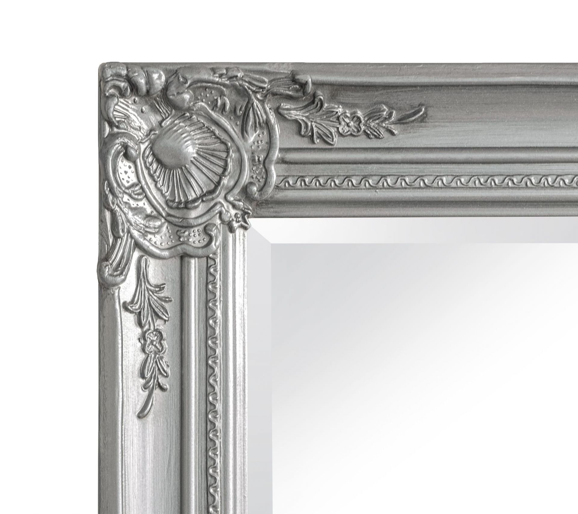 Wandspiegel Barock Silber 180x80 cm XL Spiegel Antik-Stil Ganzkörperspiegel Wandspiegel Barock XXL Spiegel Silber 200 x 100 cm Antik-Stil Ganzkörperspiegel