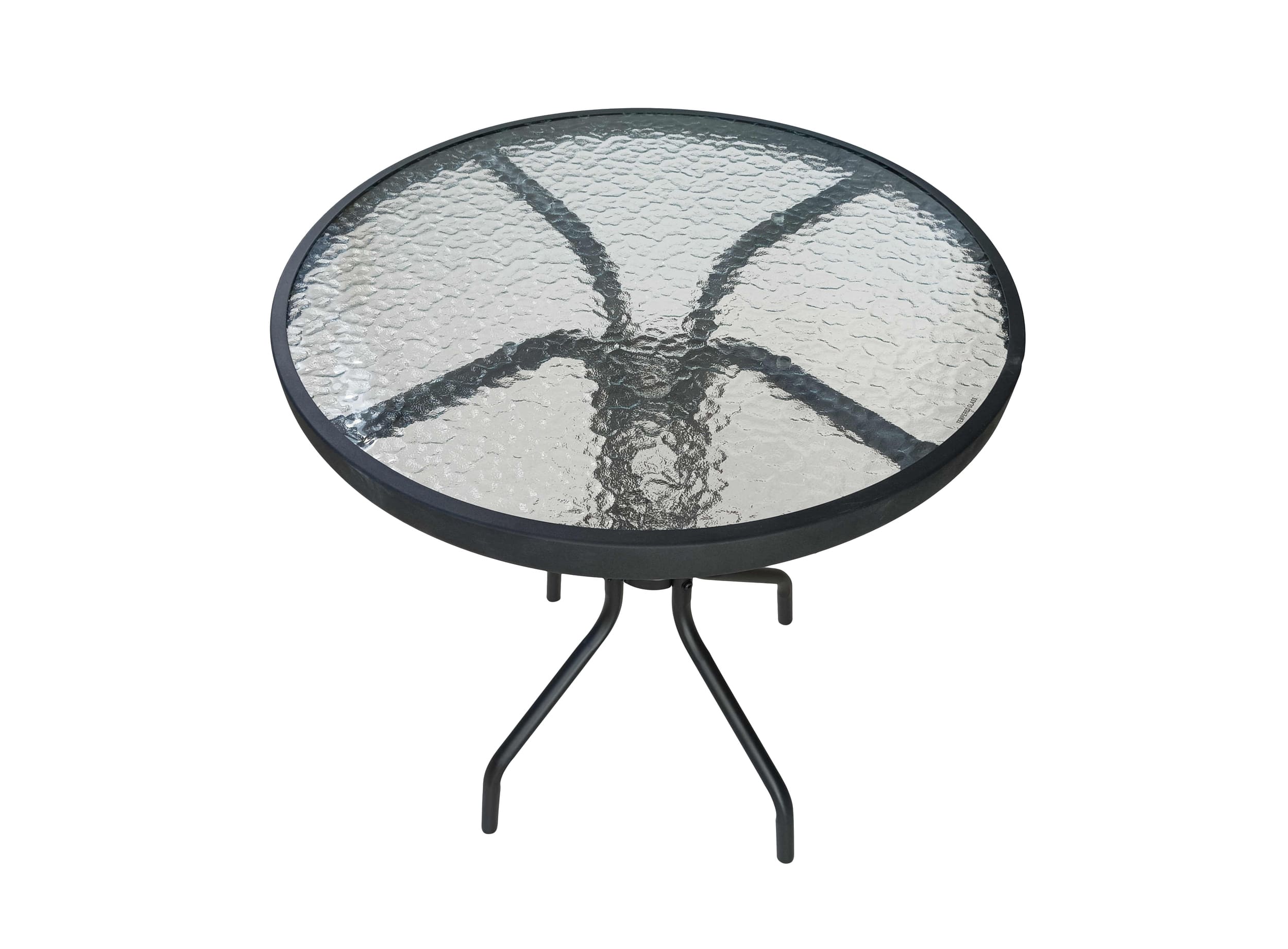 Gartentisch Ibiza Balkontisch Bistrotisch Ø60cm rund schwarz Metall/Glas Gartentisch Ibiza Balkontisch Bistrotisch Ø60cm rund schwarz Metall/Glas