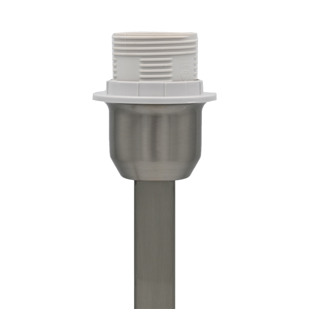 Tischleuchte Lampenfuß PHILADELPHIA 13x13x38 cm Lampe Matt Silber