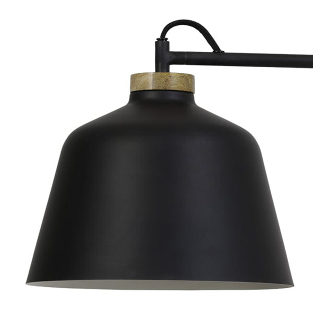 Wandleuchte Lampe BANU von Light & Living 120x25x45 cm Holz schwarz