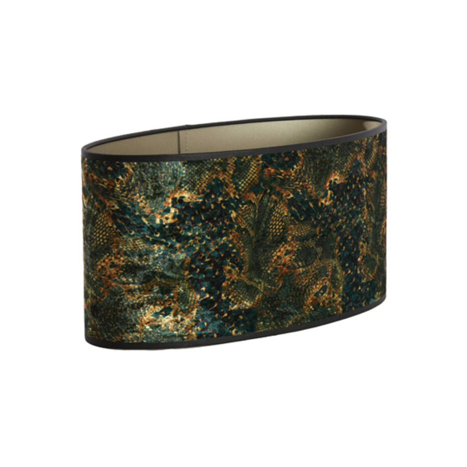 Lampenschirm Zylinder KEYON von Light & Living Grün oval 38x17,5x19 cm