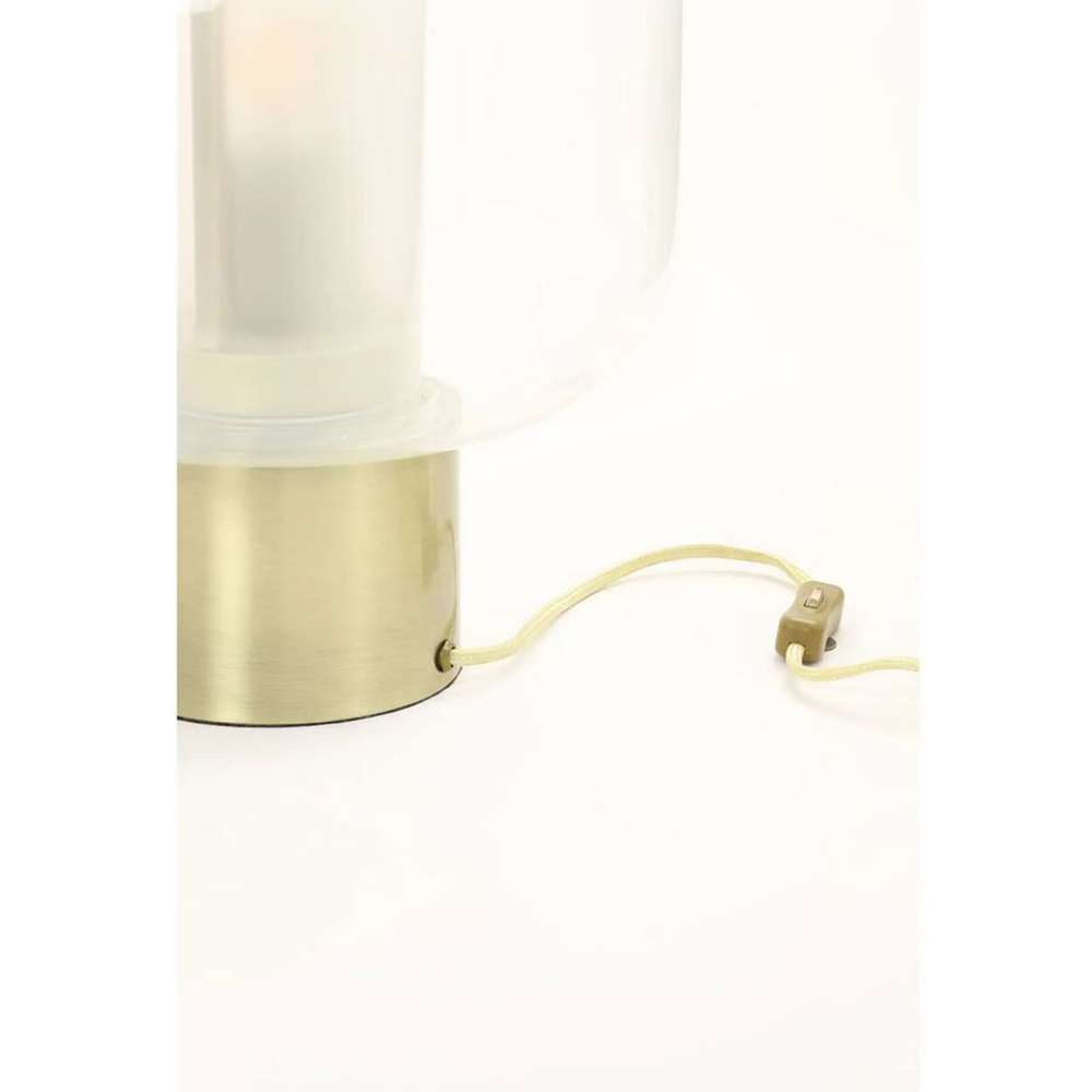 Tischleuchte von Light & Living ARTUROS Ø29,5 x 46 cm Lampe Glas Bronze