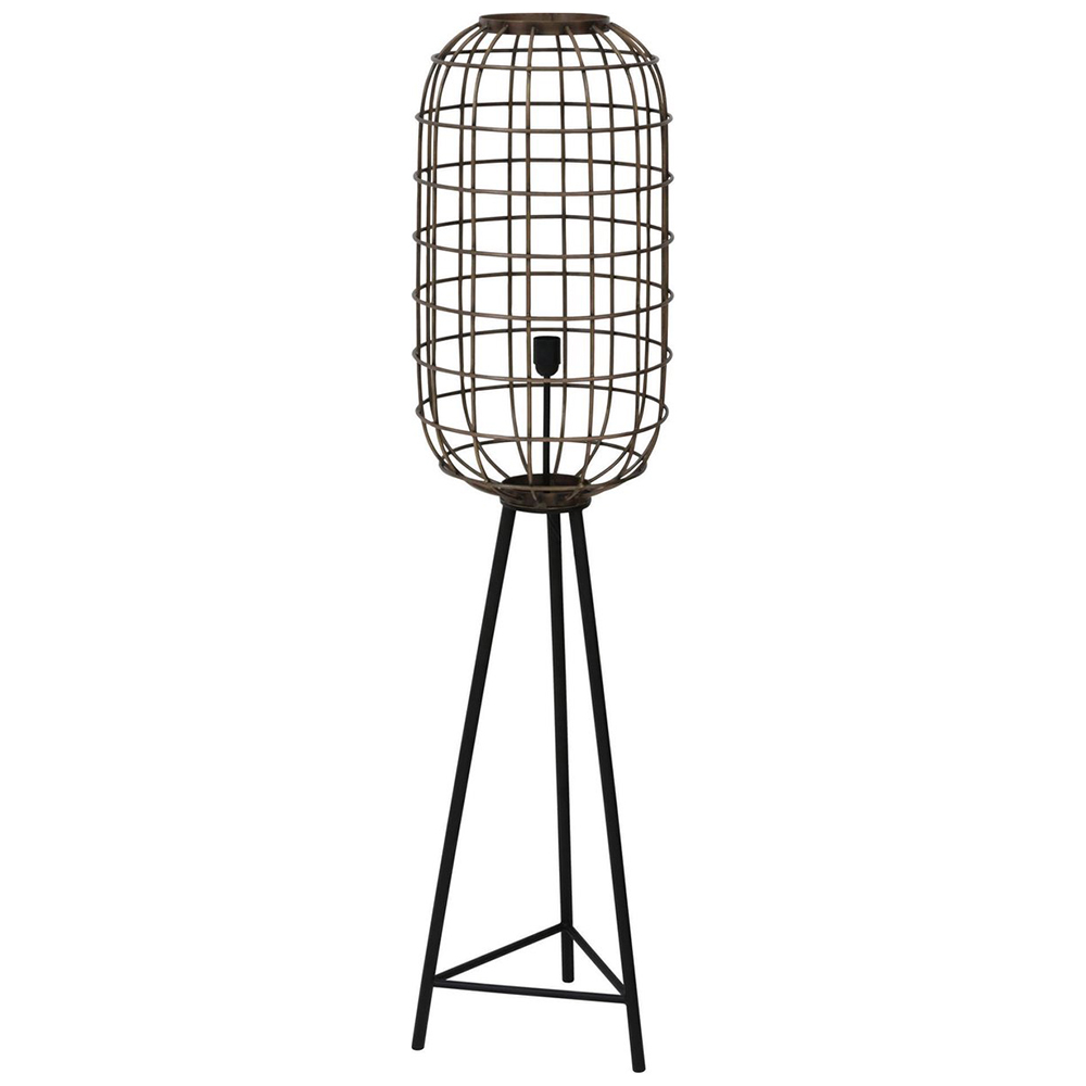 Stehleuchte Stehlampe Dreifuß TOAH von Light & Living Ø36,5x151 cm Antik Bronze-Schwarz
