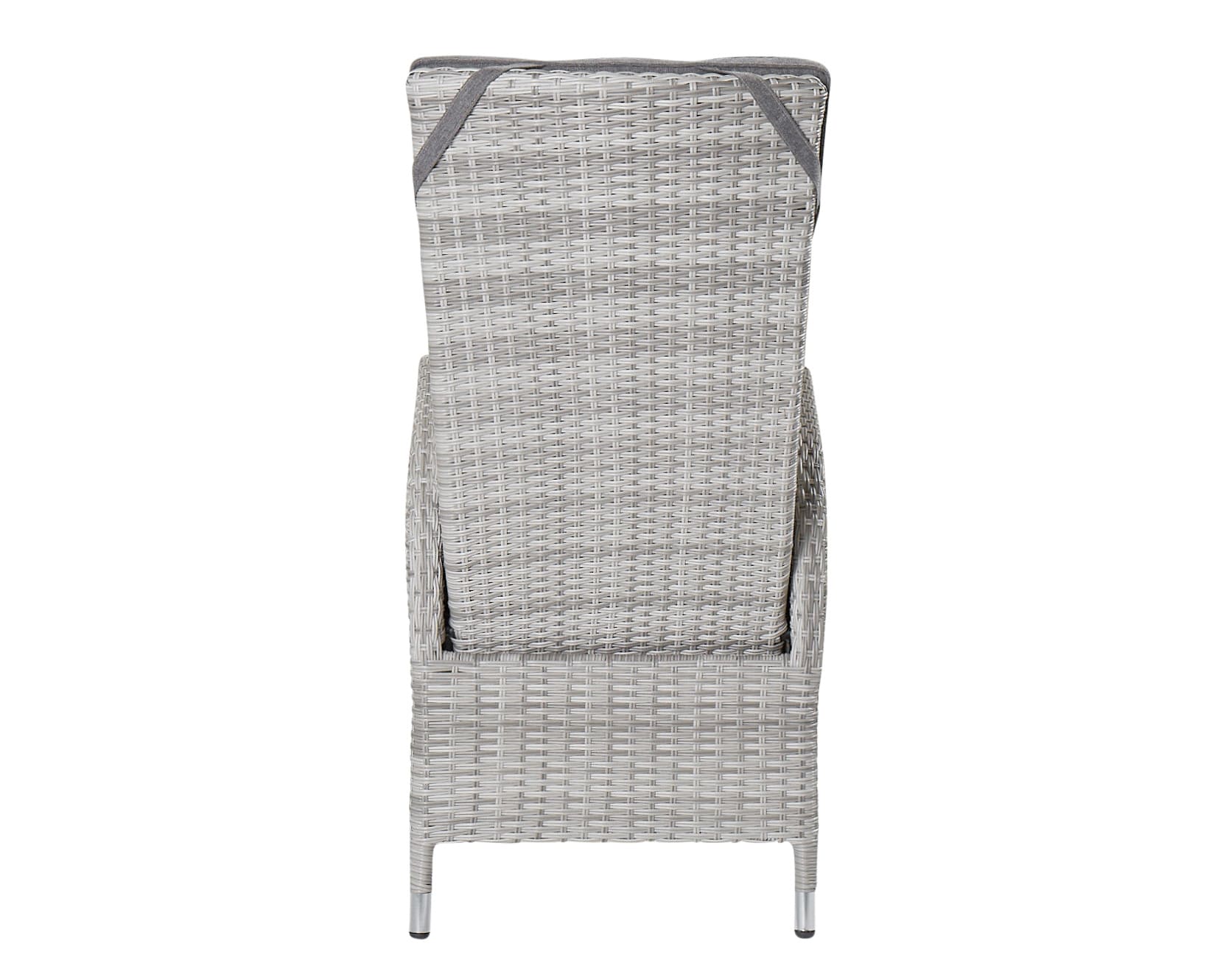 Dining Positionsstuhl Boston Verstellsessel Gartenstuhl Esstischstuhl weiß-grau Dining Positionsstuhl Boston Verstellsessel Gartenstuhl Esstischstuhl weiß-grau