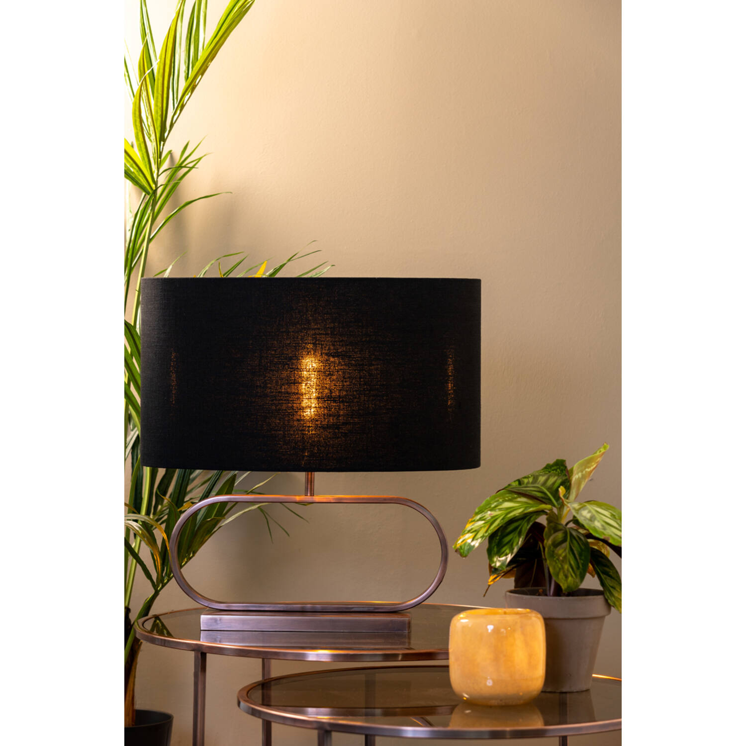 Tischleuchte Lampenfuß JAMIRO von Light & Living 47x13x27 cm antik kupfer