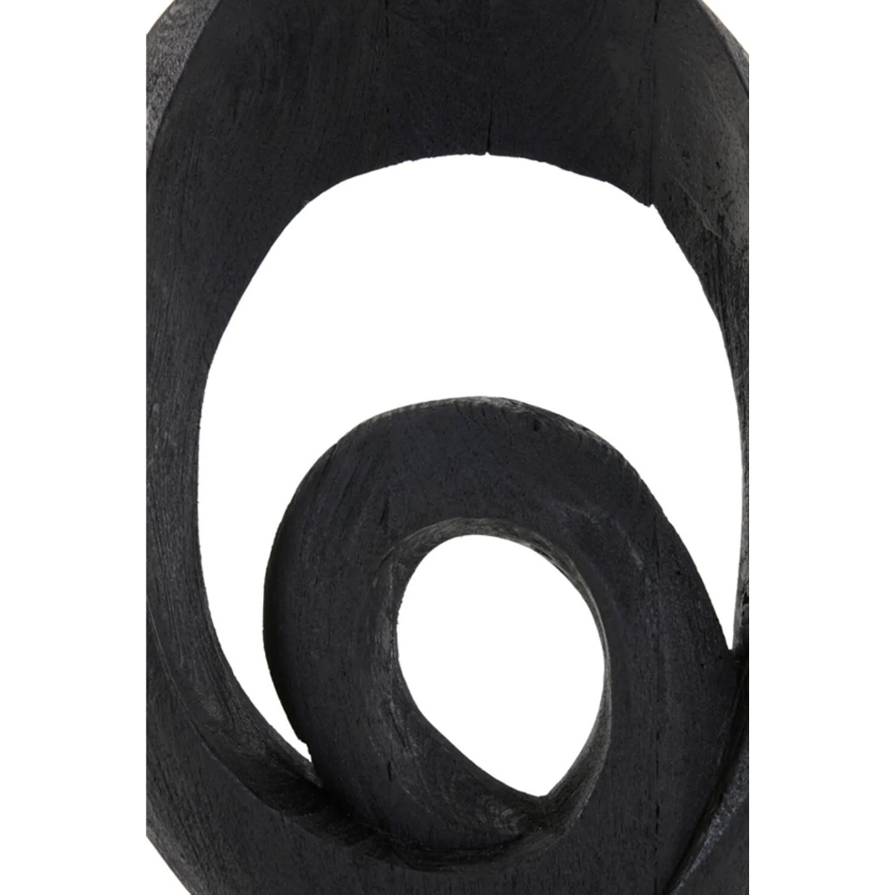 Ornament RANDA von Light & Living 30x9x46 cm Skulptur Holz Matt Schwarz Ornament RANDA von Light & Living 30x9x46 cm Skulptur Holz Matt Schwarz