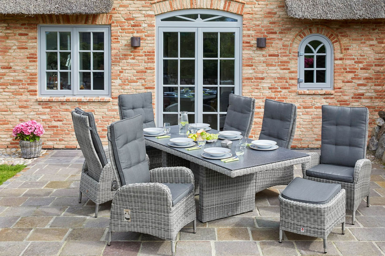 Positionsstuhl Dover Verstellsessel Gartenstuhl Esstischstuhl Steingrau Positionsstuhl Dover Verstellsessel Gartenstuhl Esstischstuhl Steingrau