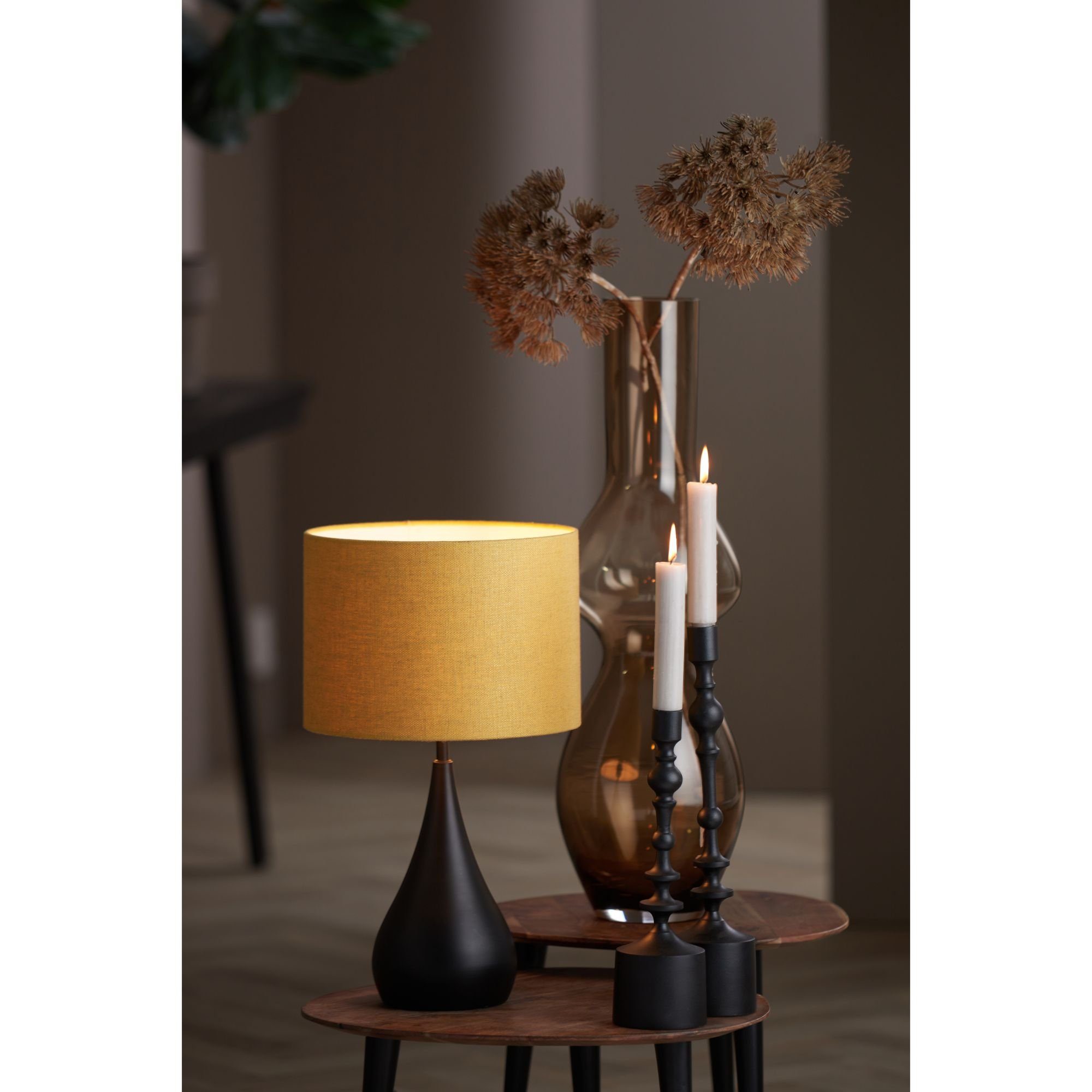 Lampenschirm Zylinder LIKA von Light & Living 30x30x21 cm Ocker/Gelb Lampenschirm Zylinder LIVIGNO von Light & Living Ø30x21 cm Ocker/Gelb