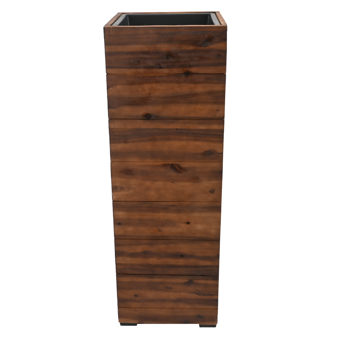 Pflanzkasten Blumenkasten Pflanzgefäß Akazienholz 33 x 94 cm mit Einsatz Pflanzkasten Blumenkasten Pflanzgefäß Akazienholz 33 x 94 cm mit Einsatz