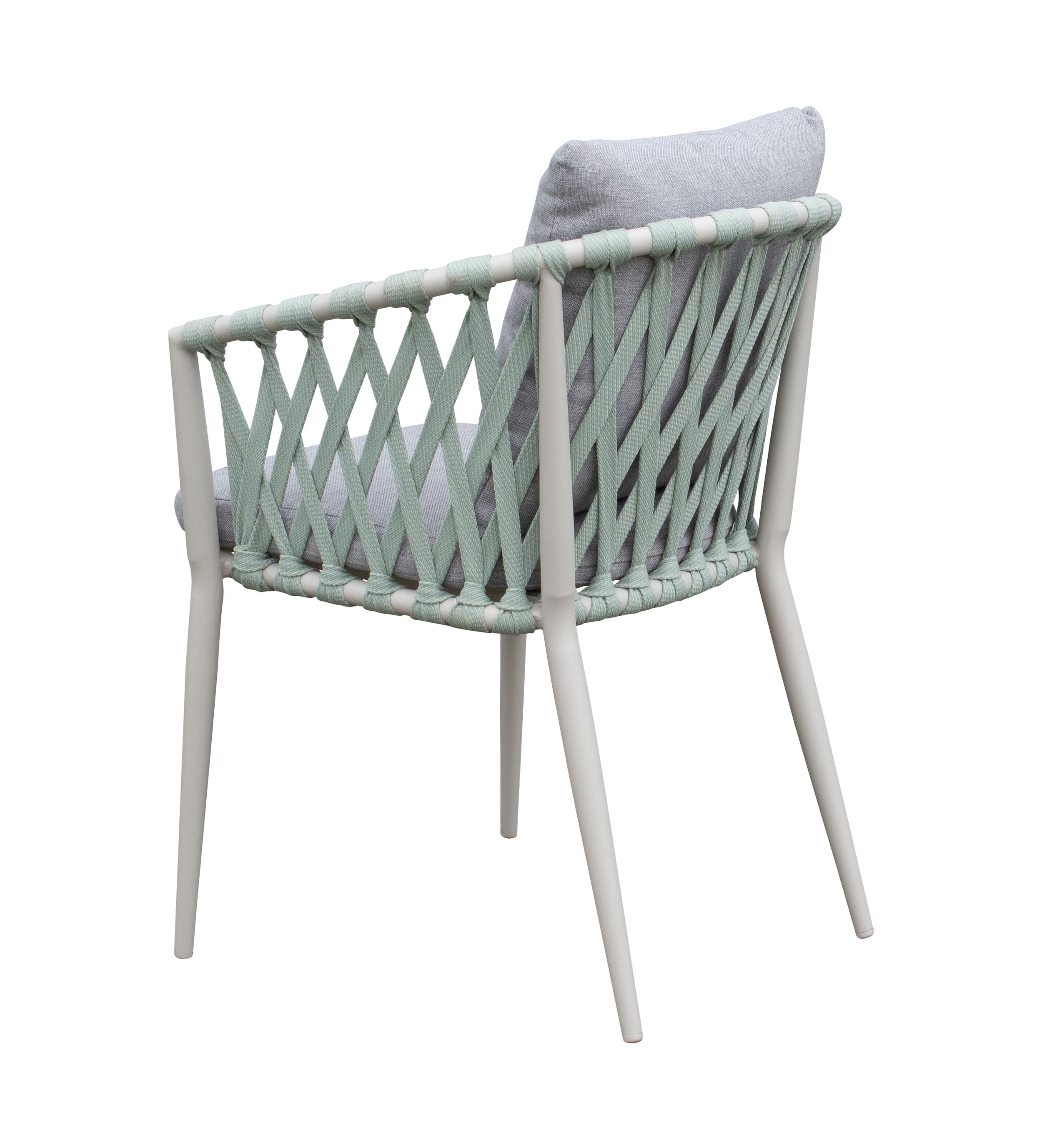 Stapelstuhl Gartenstuhl Armlehnenstuhl Vienna Rope taupe-grün Stapelstuhl Gartenstuhl Armlehnenstuhl Vienna Rope taupe-grün