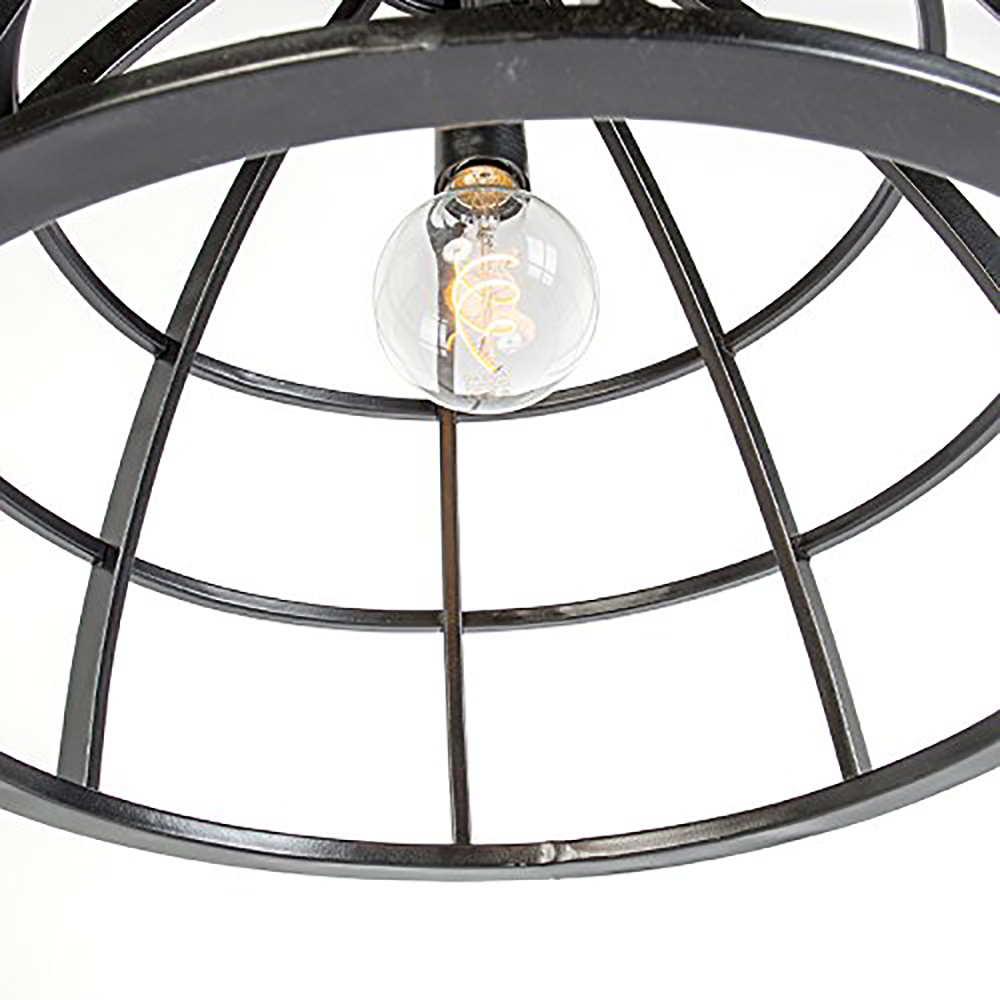 Deckenleuchte Hängeleuchte RUDO von Light & Living Lampe Ø53x63,5 cm Schwarz