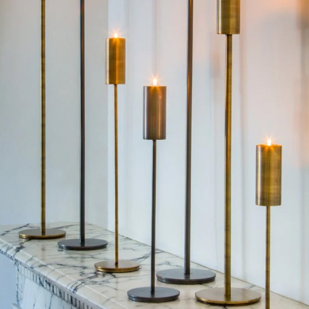 Kerzenständer BAYA von Light & Living Kerzenhalter Ø10x40 cm Metall Schwarz