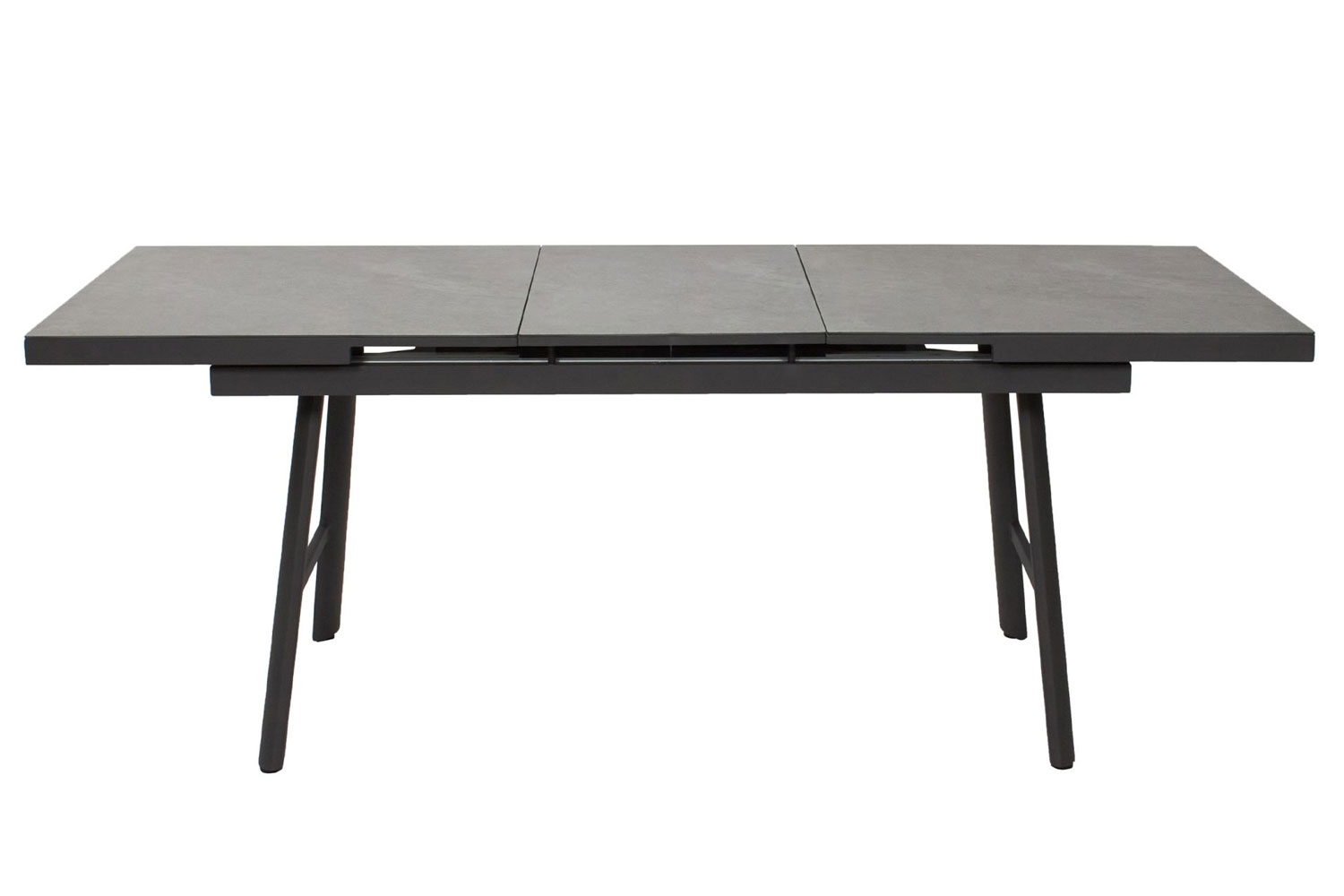 Gartentisch Burundi Ausziehtisch mit Synchronauszug 160/210x90x77,5 cm Keramik Anthrazit