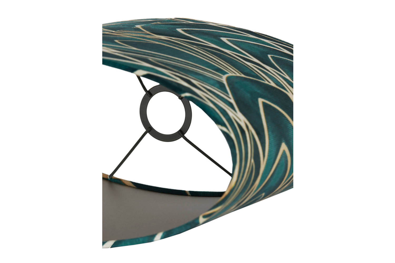 Lampenschirm Zylinder TIARA von Light & Living Grün oval 38x17,5x28 cm