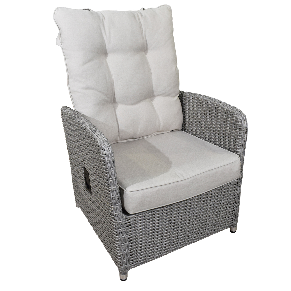 Lounge Set 4-tlg. Bilbao Garten Sitzgruppe mit Tisch Loungegarnitur Hellgrau Lounge Set 4-tlg. Bilbao Garten Sitzgruppe mit Tisch Loungegarnitur Hellgrau