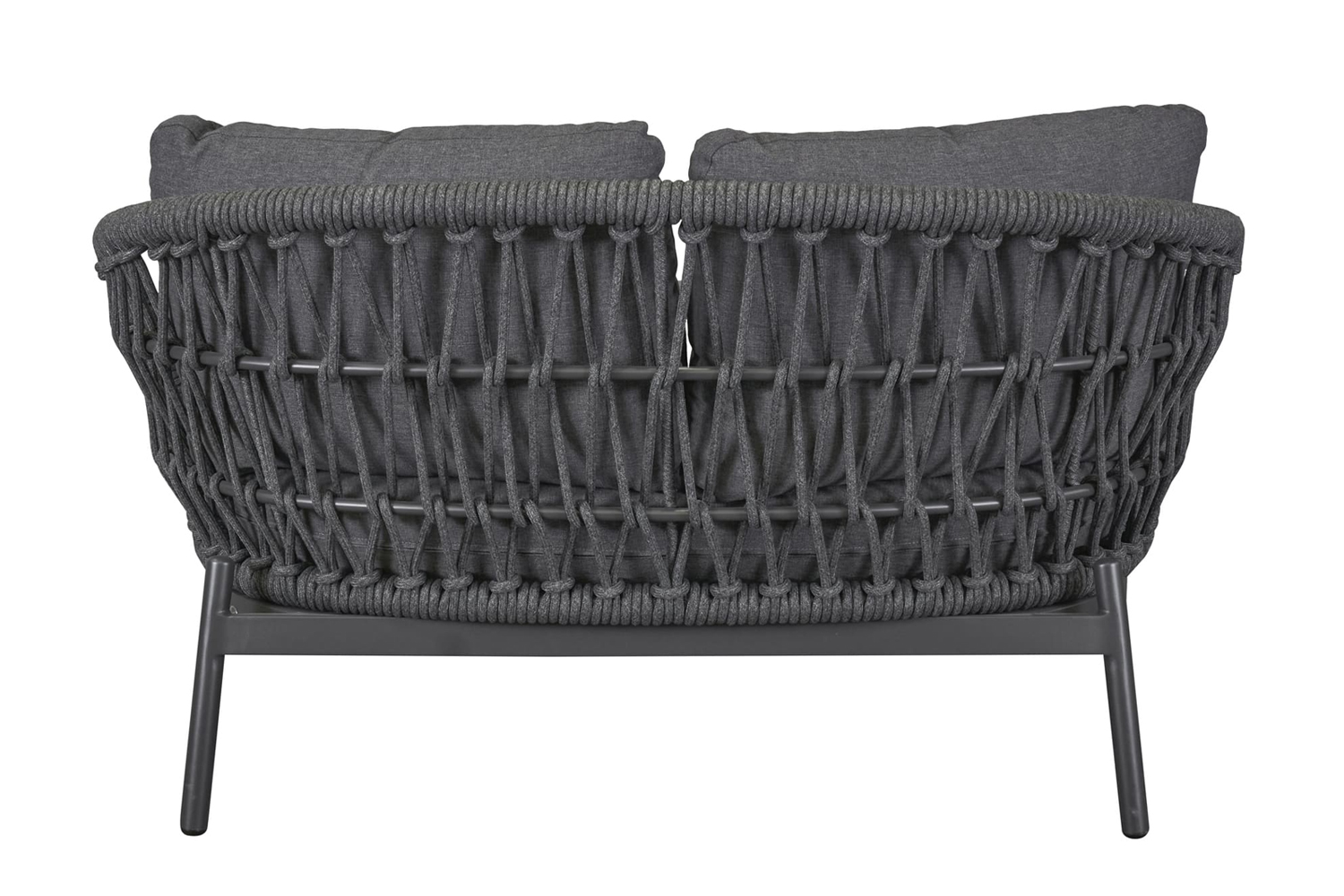 Doppelliege Balu Gartenliege Sonnenliege Daybed Rope Anthrazit