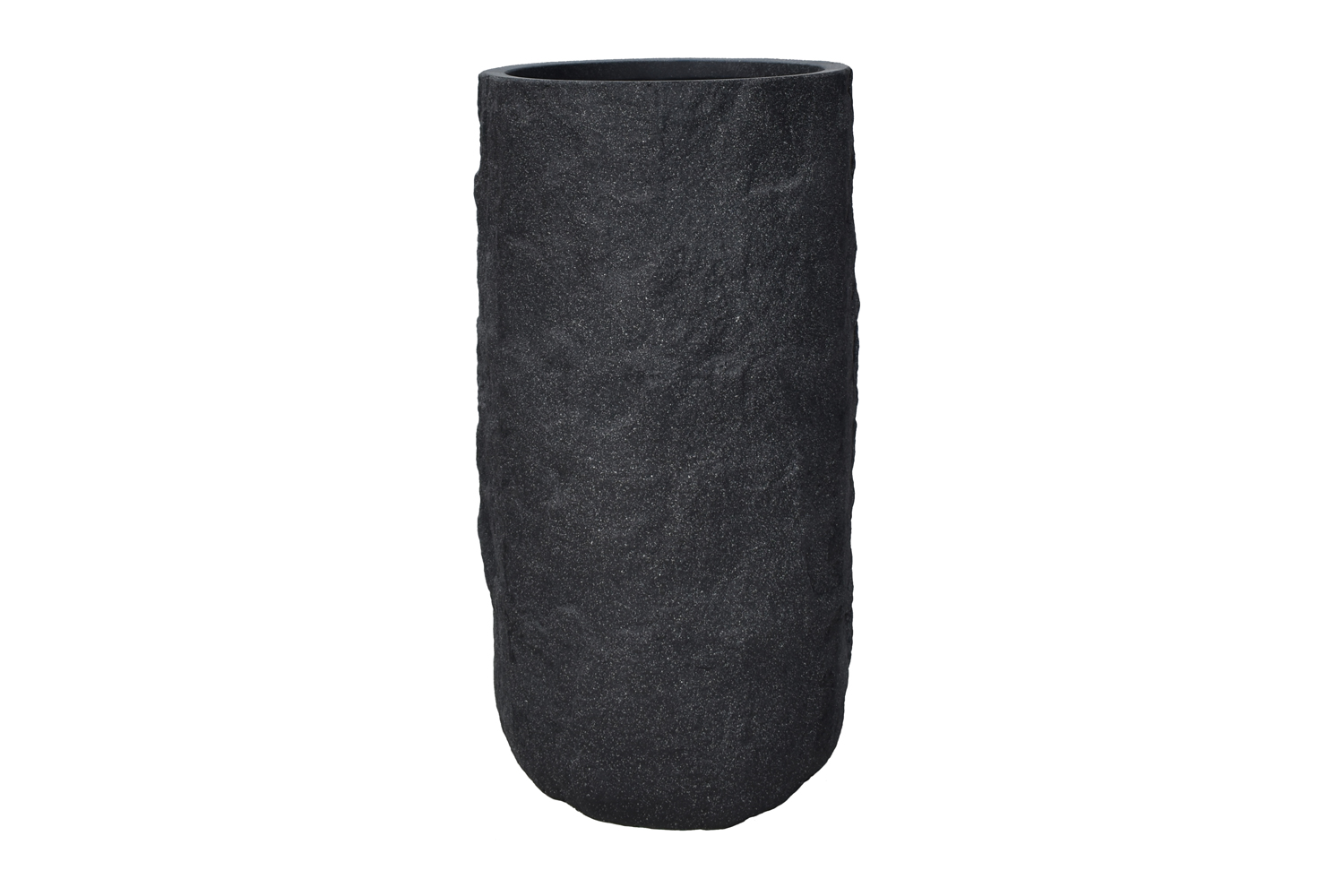 Pflanzgefäß The Rock Pflanzkasten Blumenkasten 36x72 cm Steinoptik Anthrazit