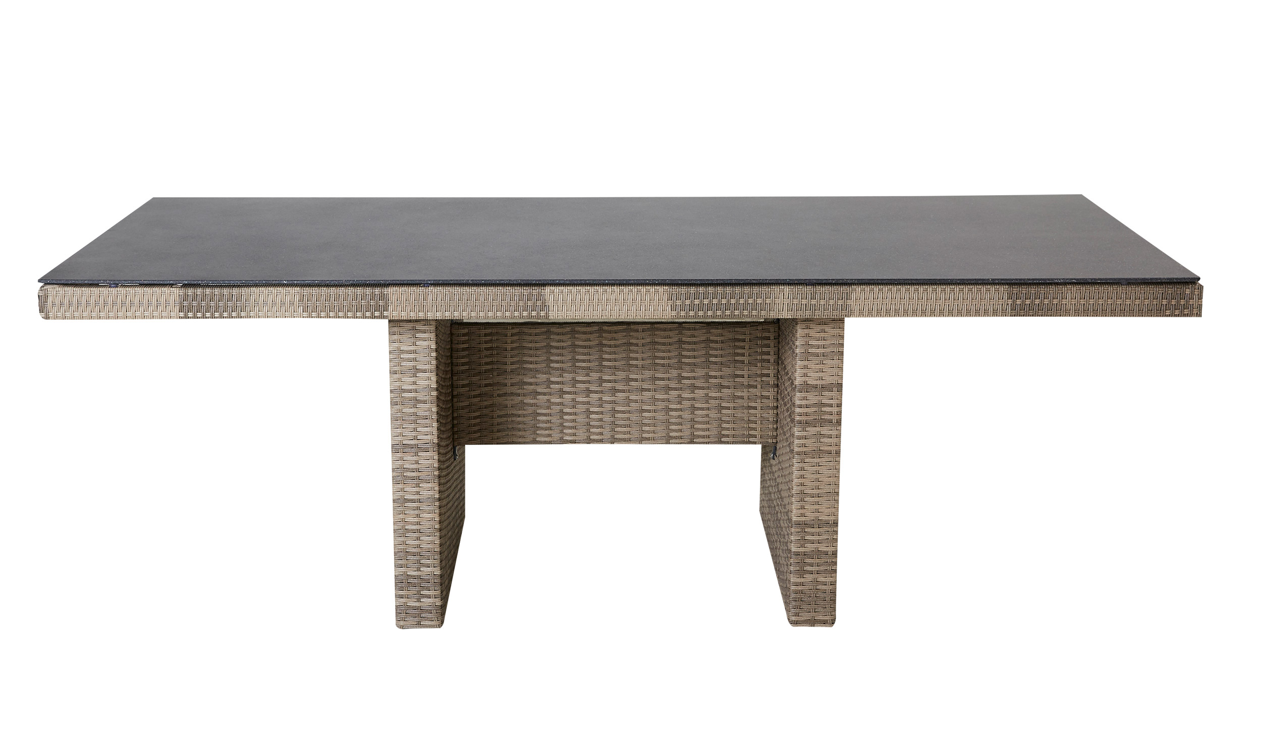 Gartentisch Topeka Dining Esstisch Wangentisch Spraystone 220 x 100 cm natur