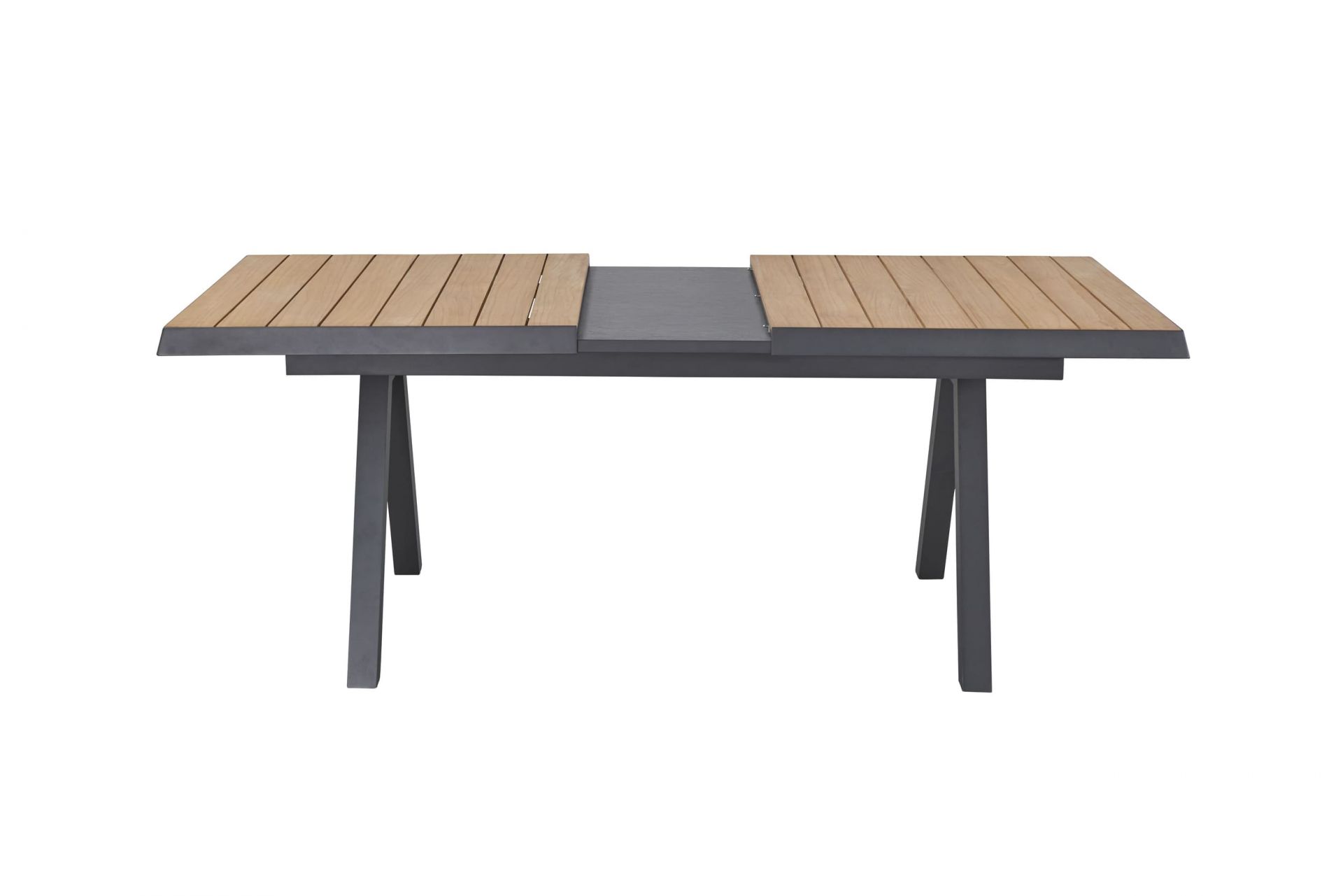 Gartentisch Texas Ausziehtisch mit Synchronauszug Teakholz 160/210x100cm Gartentisch Texas Ausziehtisch mit Synchronauszug Teakholz 160/210x100cm