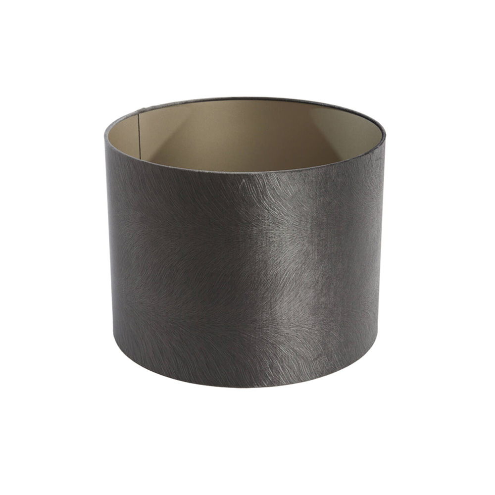 Lampenschirm Zylinder LUBIS von Light & Living Grau Ø20x15 cm