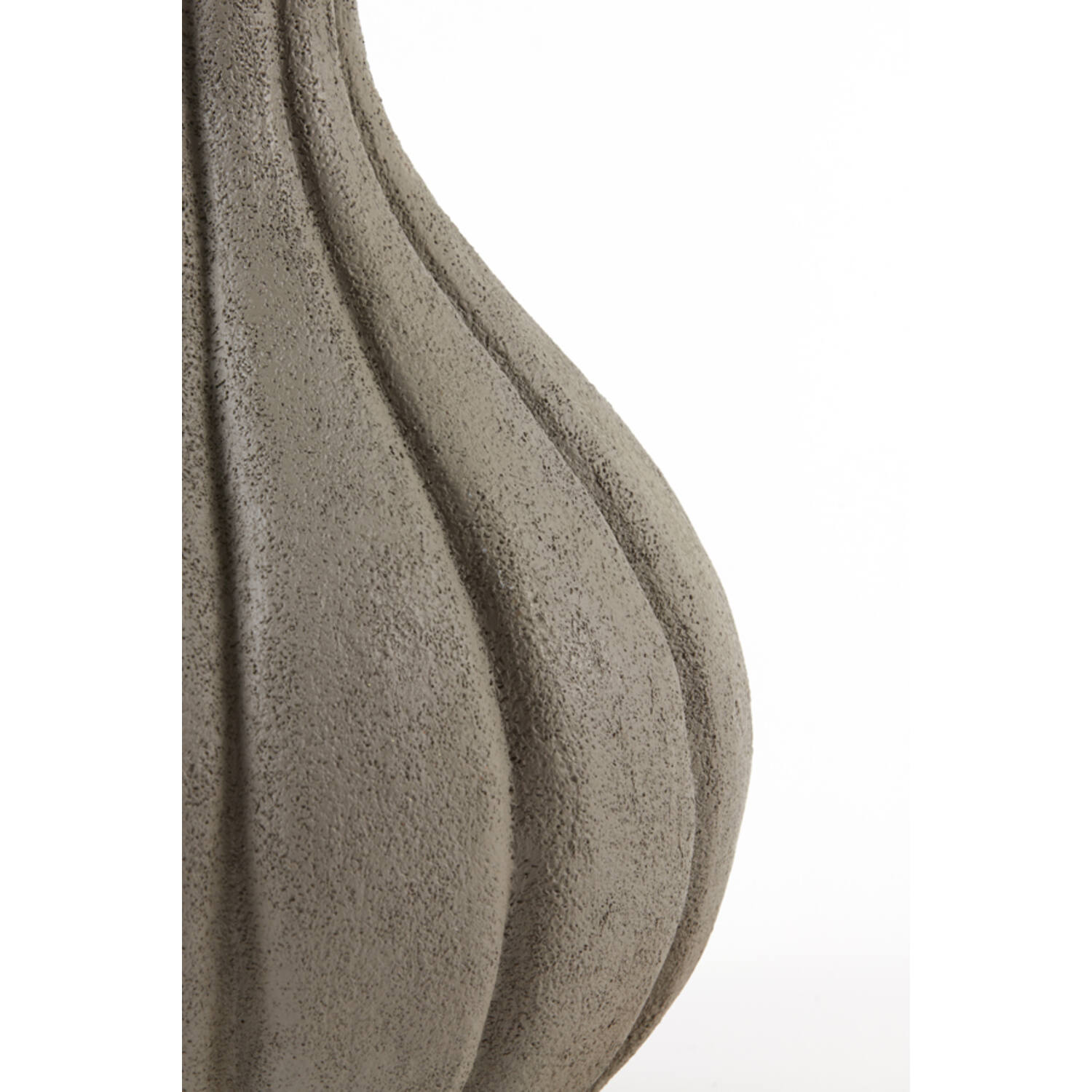 Dekovase Vase ZUCCA von Light & Living Blumenvase Tischvase grau Ø19,5x34 cm