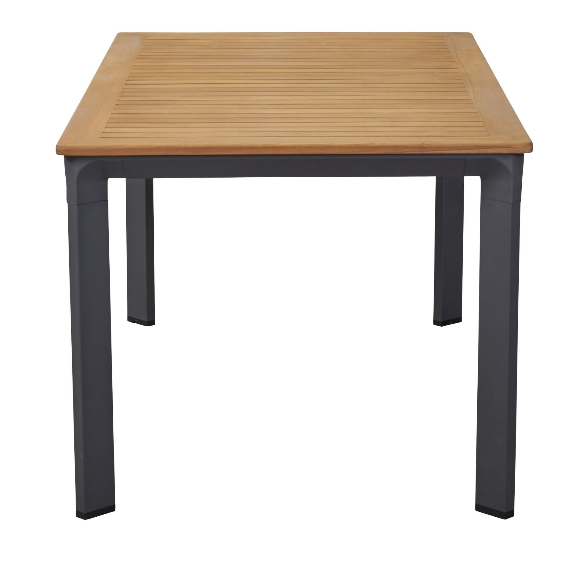 Gartentisch New Jersey Esstisch Terassentisch anthrazit/Teak 200 x 100 cm Gartentisch New Jersey Esstisch Terassentisch anthrazit/Teak 160 x 90 cm